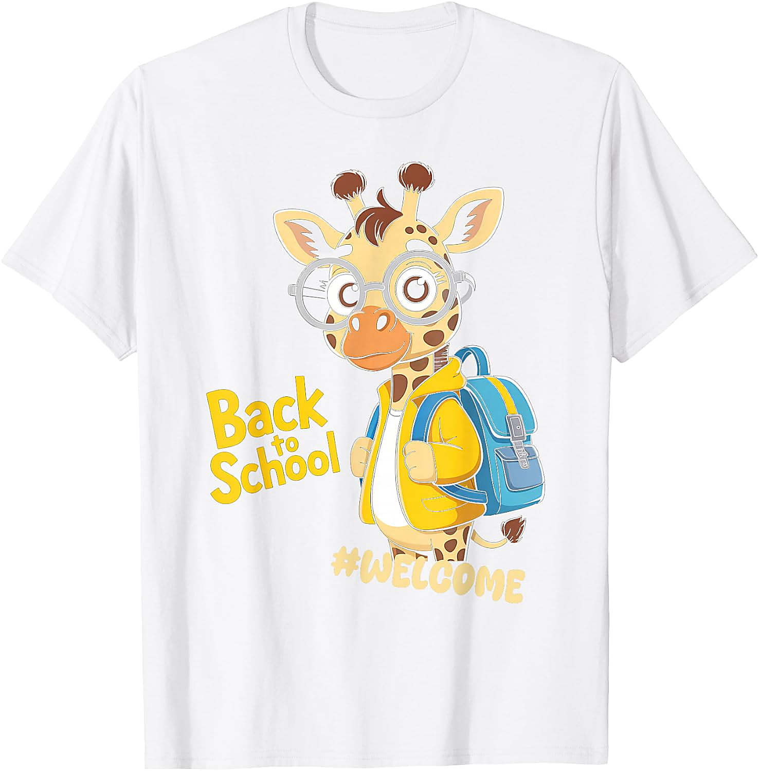 Back to School Giraffe T-Shirt | Funny Student Graphic Tee