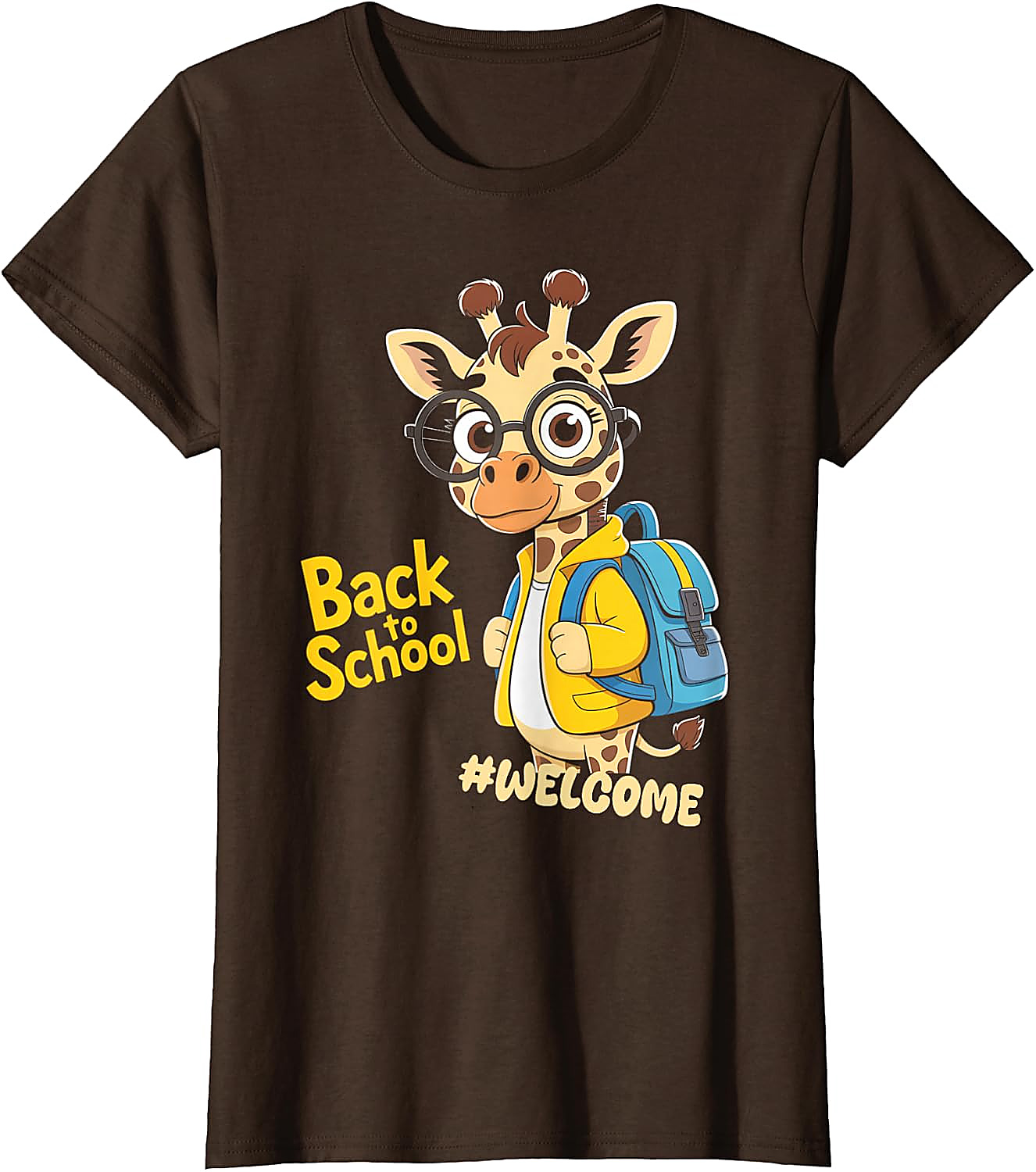 Back to School Giraffe T-Shirt | Funny Student Graphic Tee