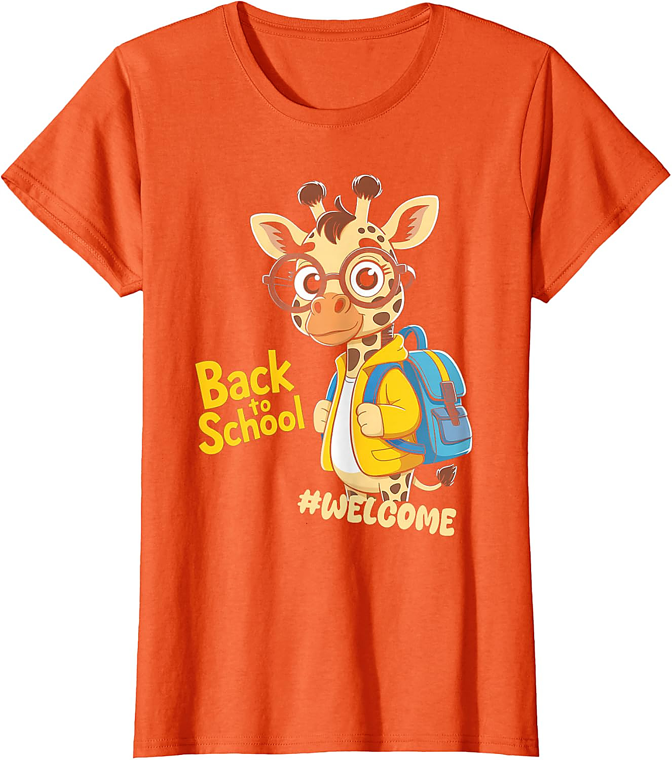 Back to School Giraffe T-Shirt | Funny Student Graphic Tee
