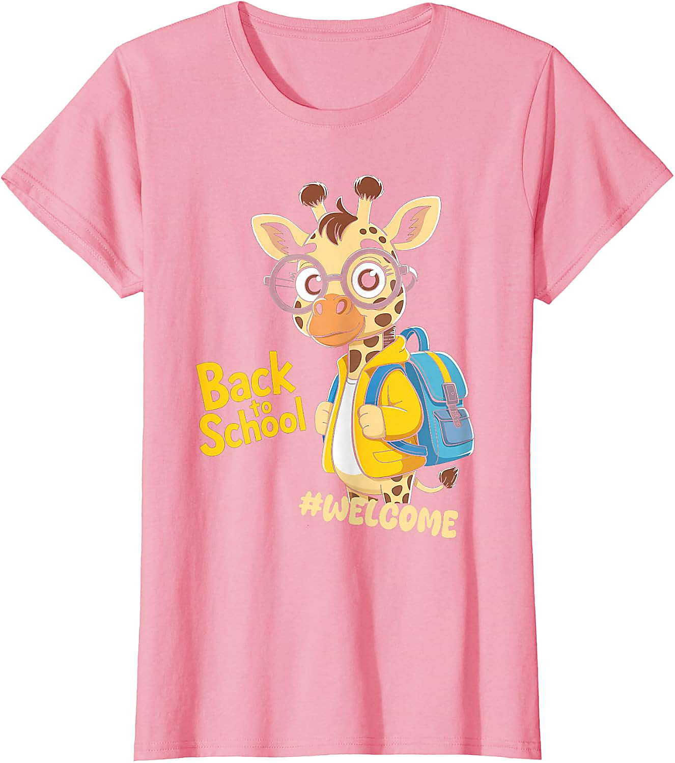 Back to School Giraffe T-Shirt | Funny Student Graphic Tee
