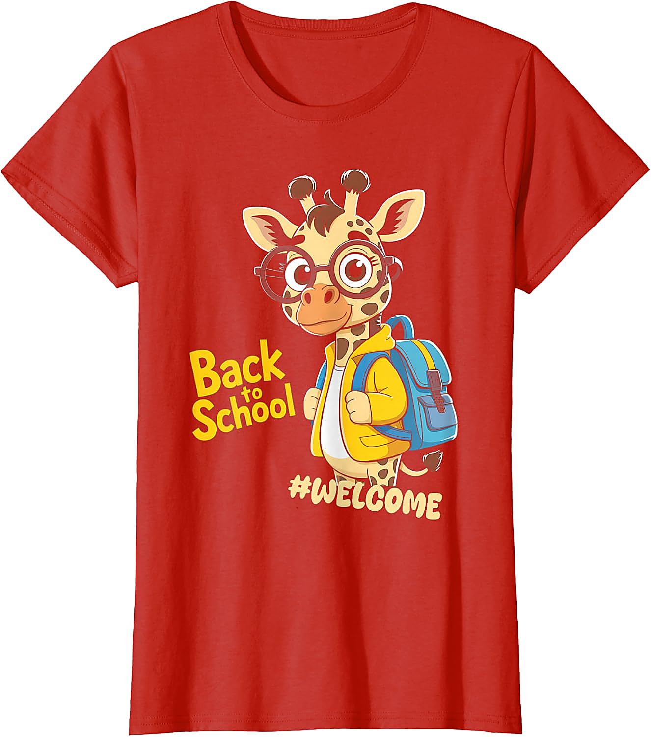 Back to School Giraffe T-Shirt | Funny Student Graphic Tee