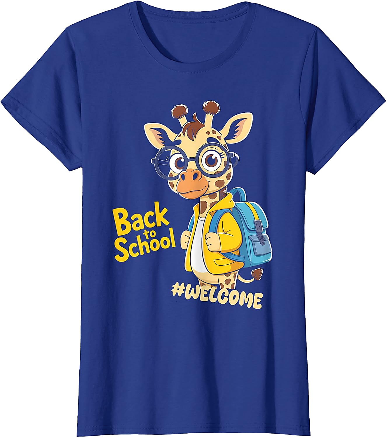 Back to School Giraffe T-Shirt | Funny Student Graphic Tee