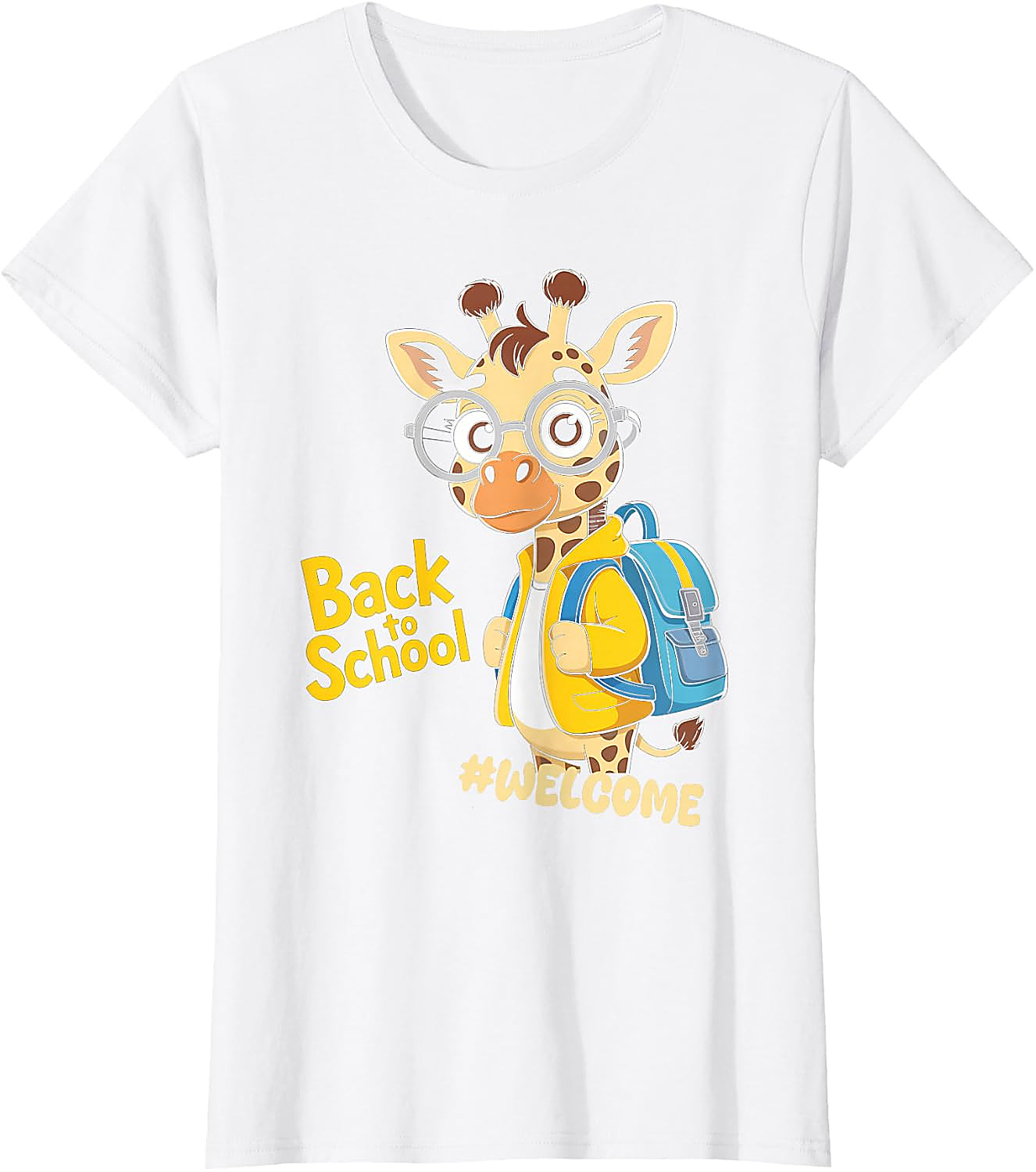 Back to School Giraffe T-Shirt | Funny Student Graphic Tee