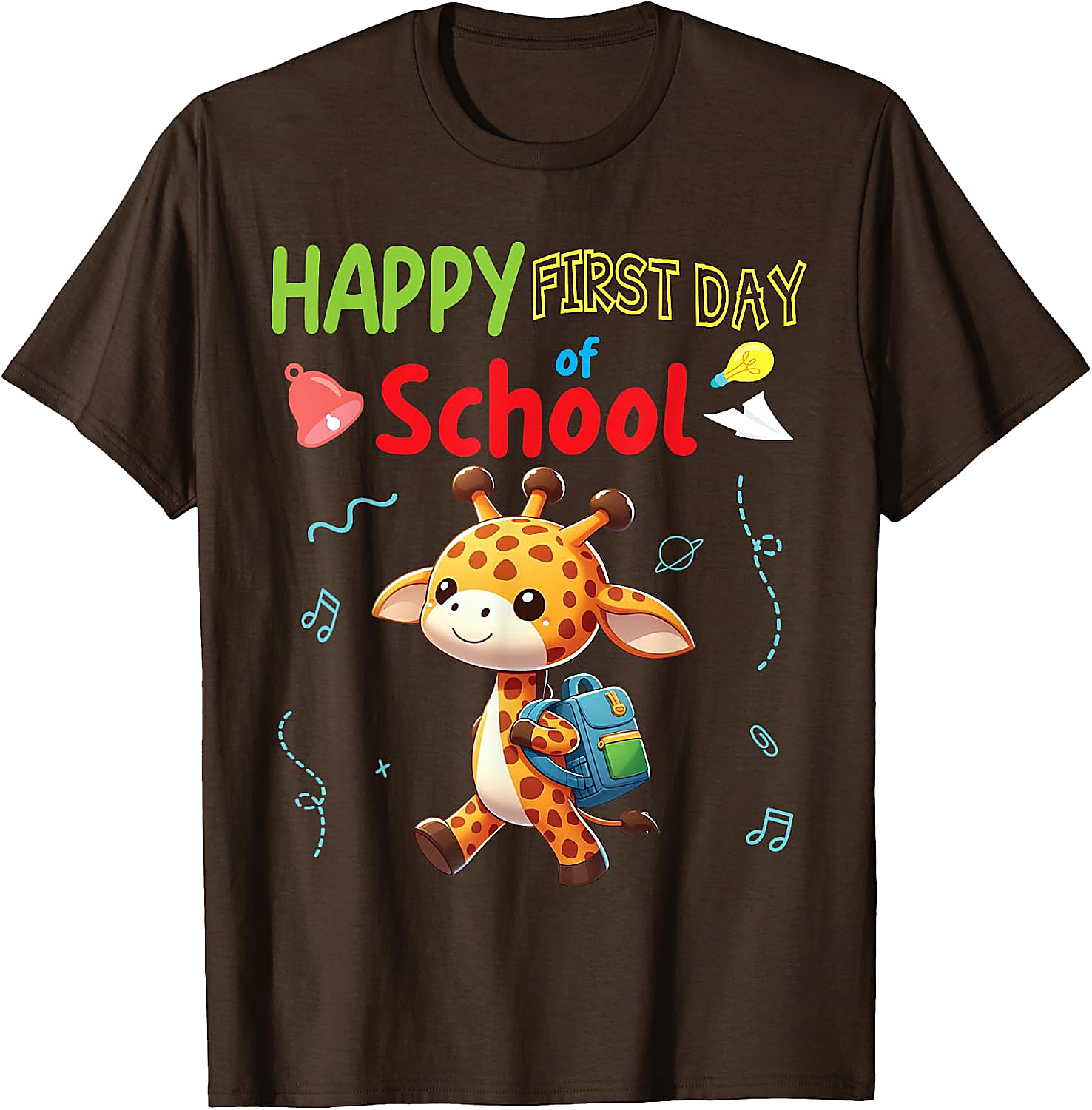 First Day of School Giraffe T-Shirt | Cute Back to School Tee