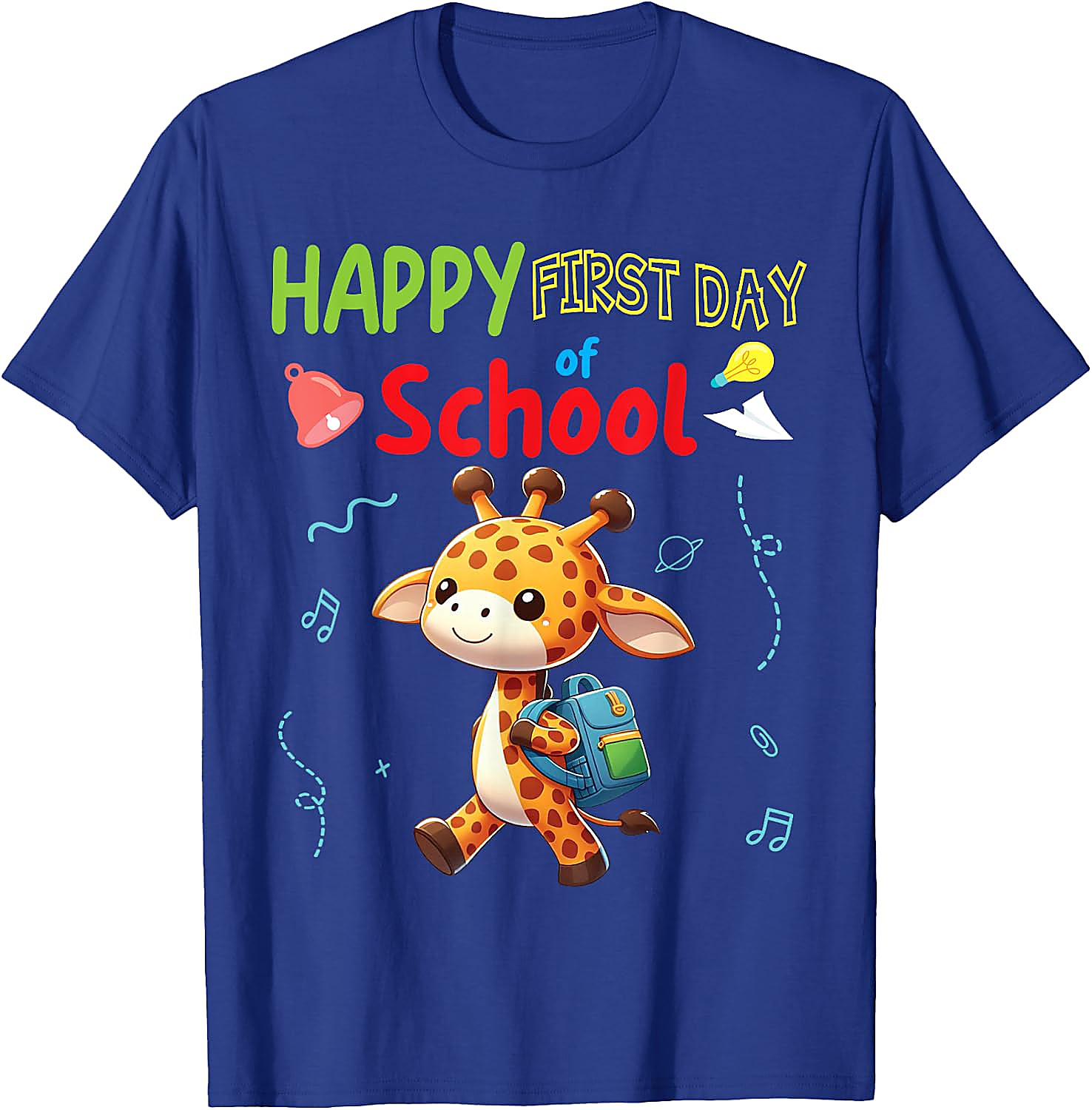 First Day of School Giraffe T-Shirt | Cute Back to School Tee
