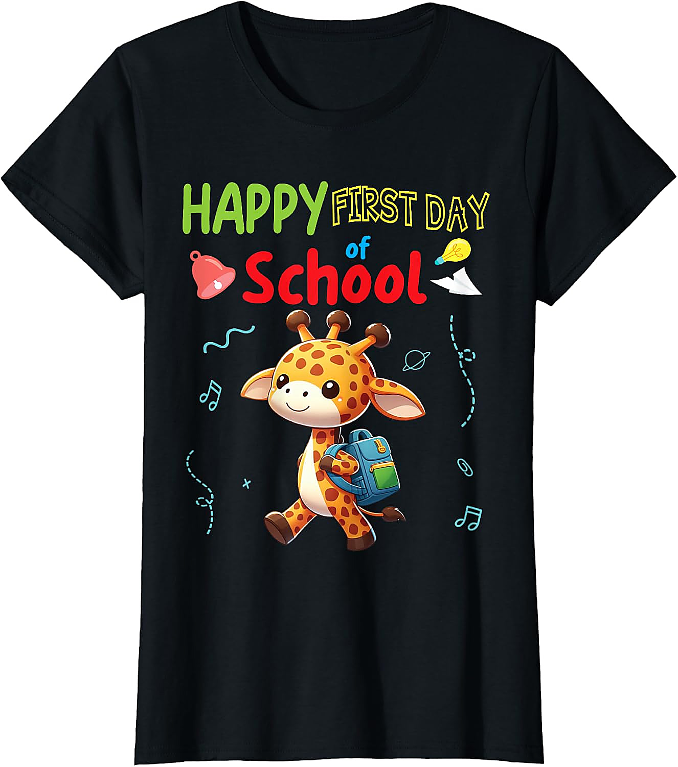 First Day of School Giraffe T-Shirt | Cute Back to School Tee