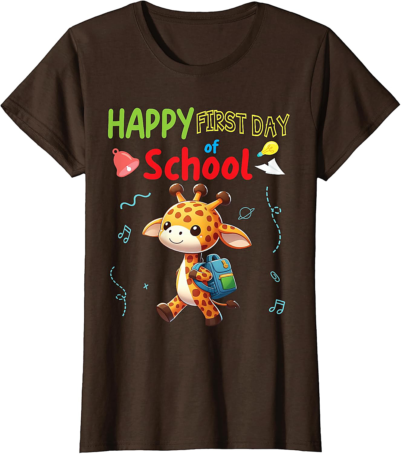 First Day of School Giraffe T-Shirt | Cute Back to School Tee