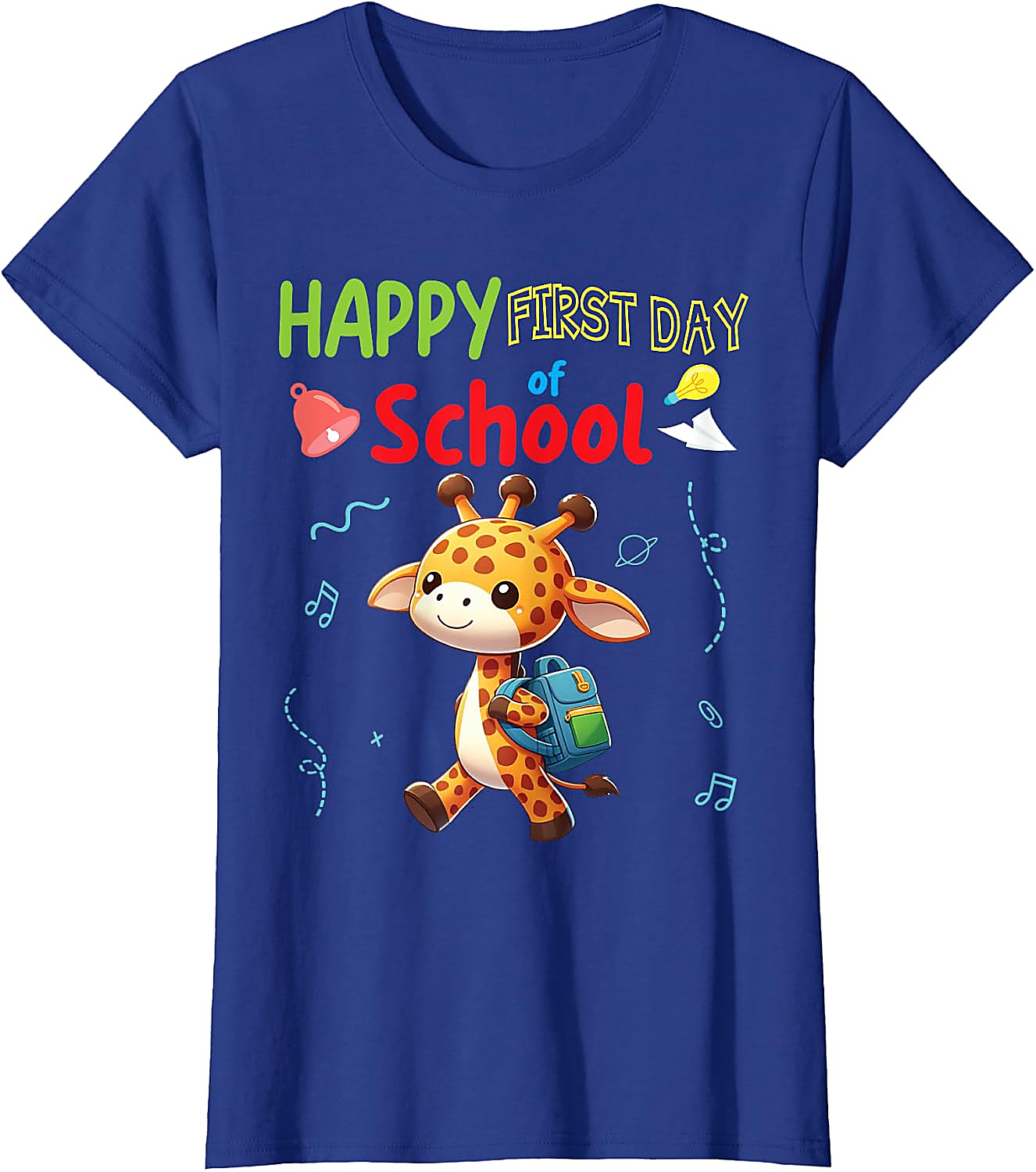 First Day of School Giraffe T-Shirt | Cute Back to School Tee