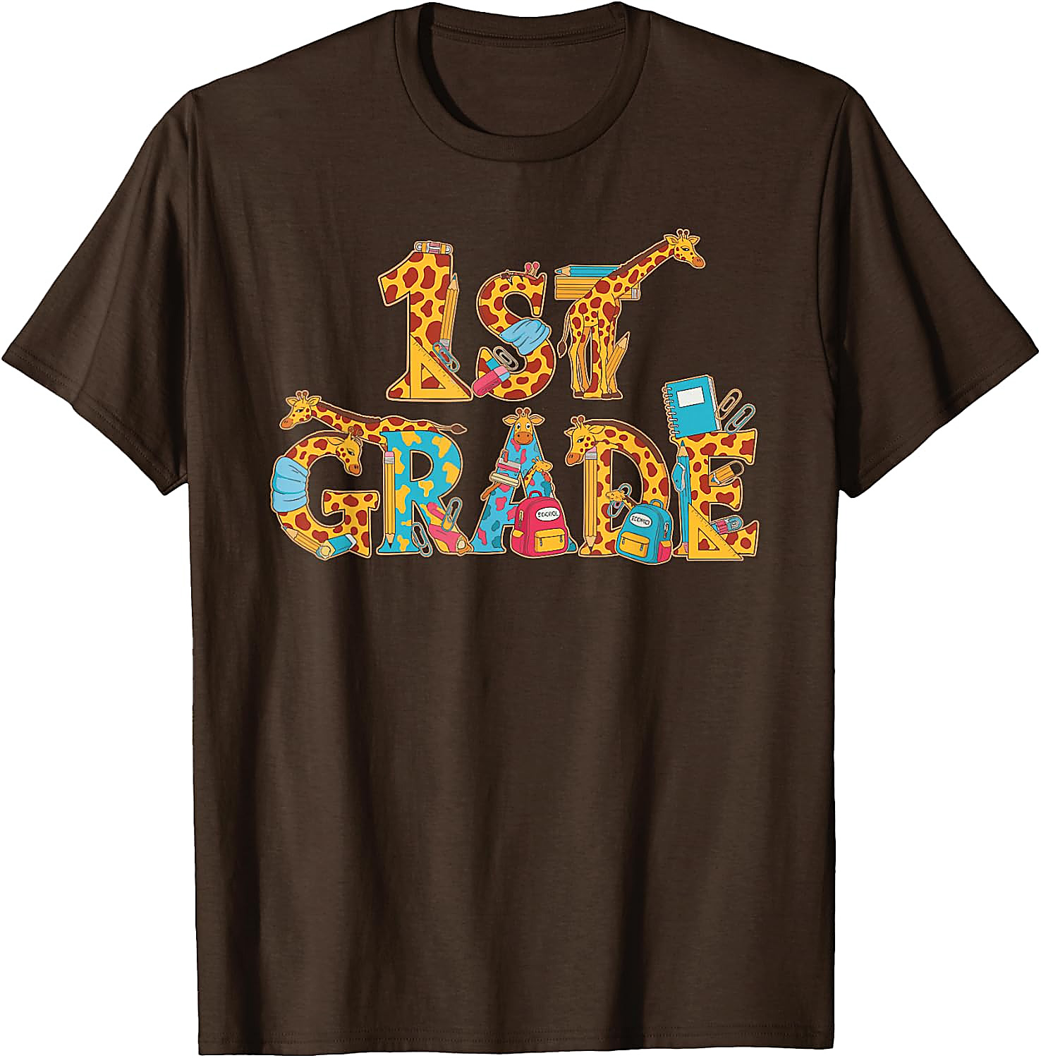 First Grade Giraffe T-Shirt for Kids | Back to School Tee