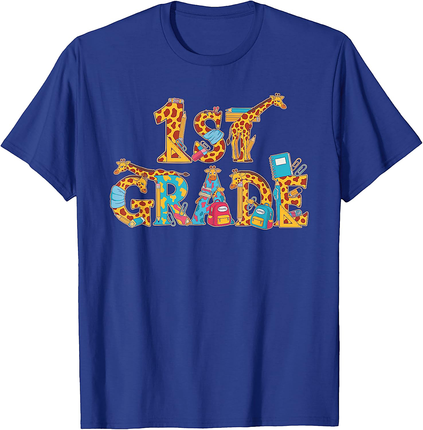 First Grade Giraffe T-Shirt for Kids | Back to School Tee
