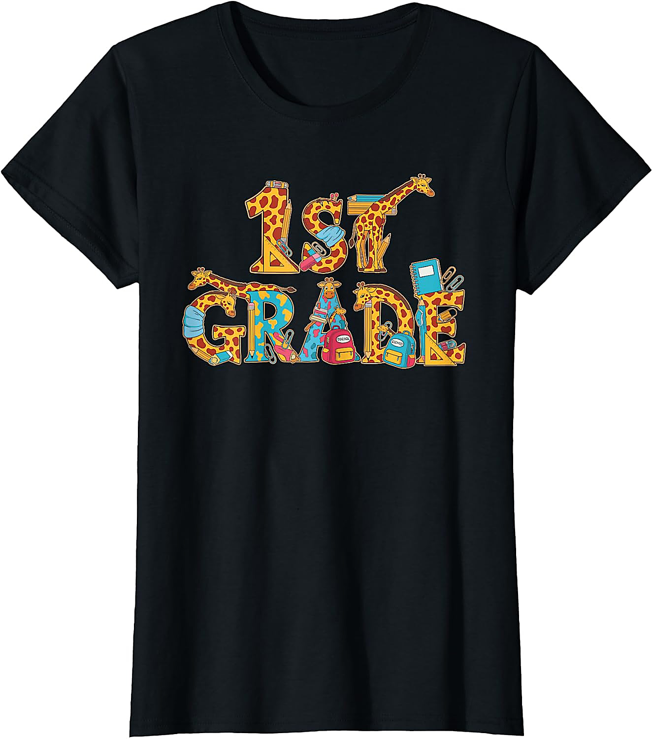 First Grade Giraffe T-Shirt for Kids | Back to School Tee