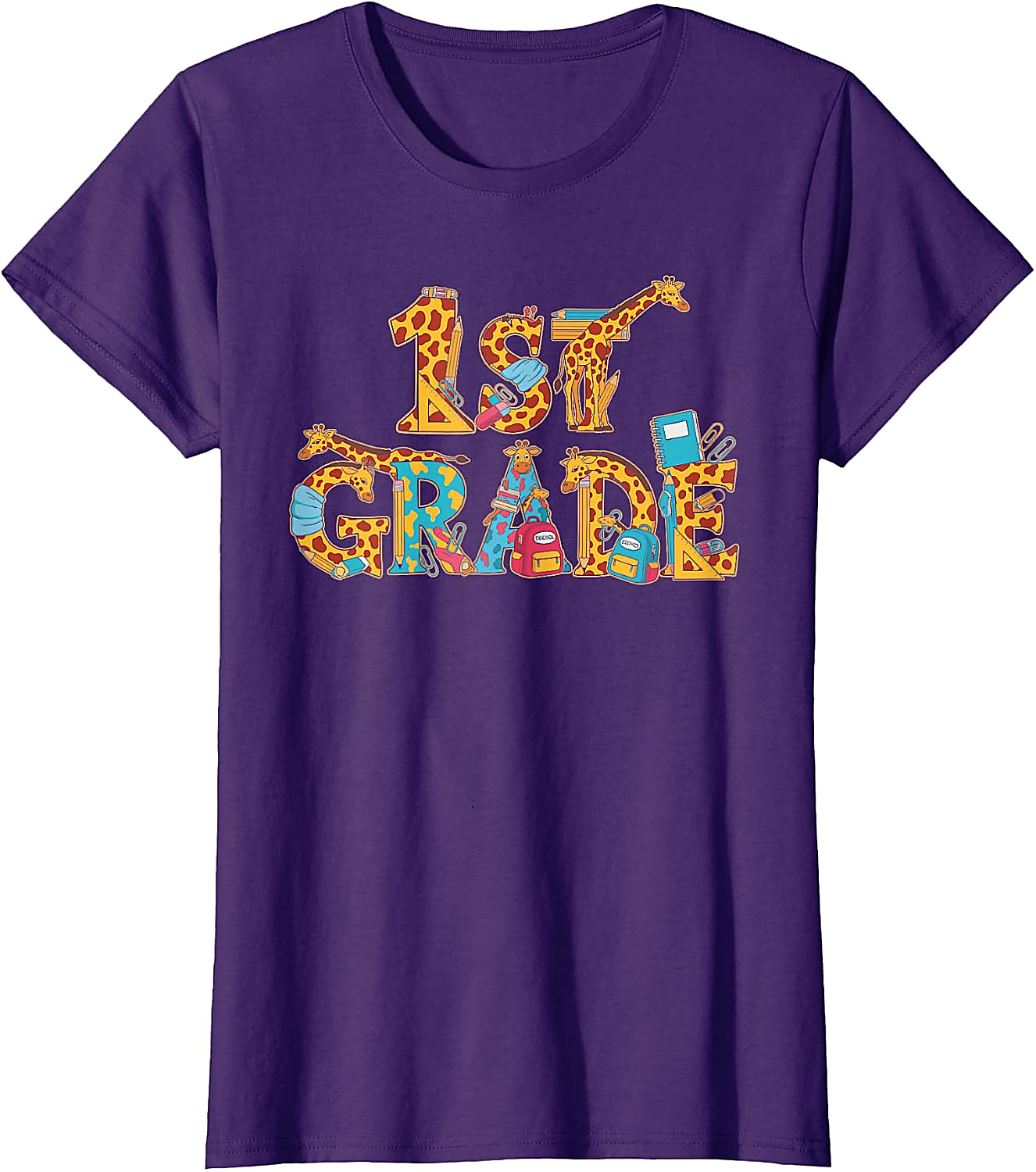 First Grade Giraffe T-Shirt for Kids | Back to School Tee