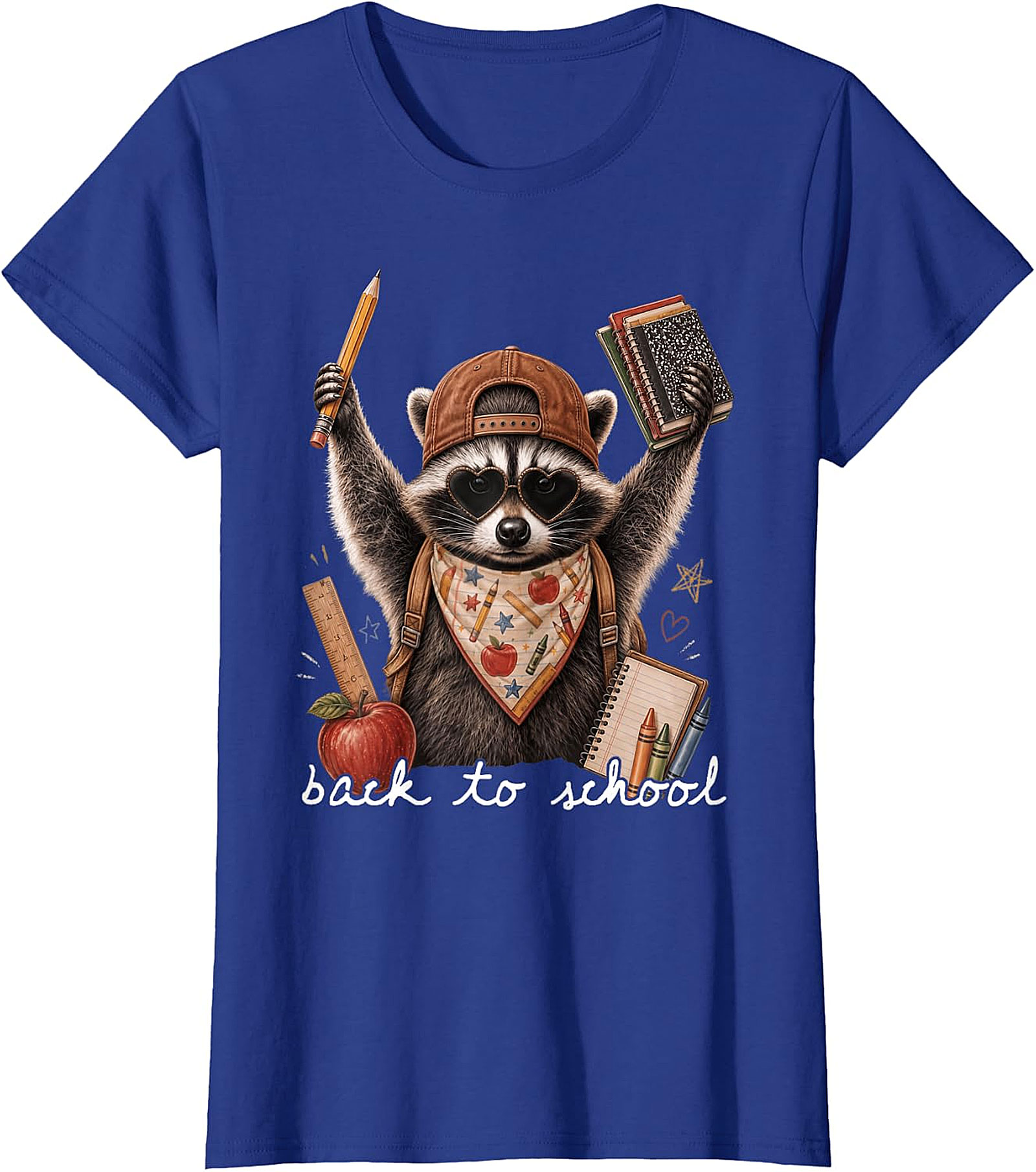 Cute Raccoon Back to School Graphic Tee | Unisex Apparel