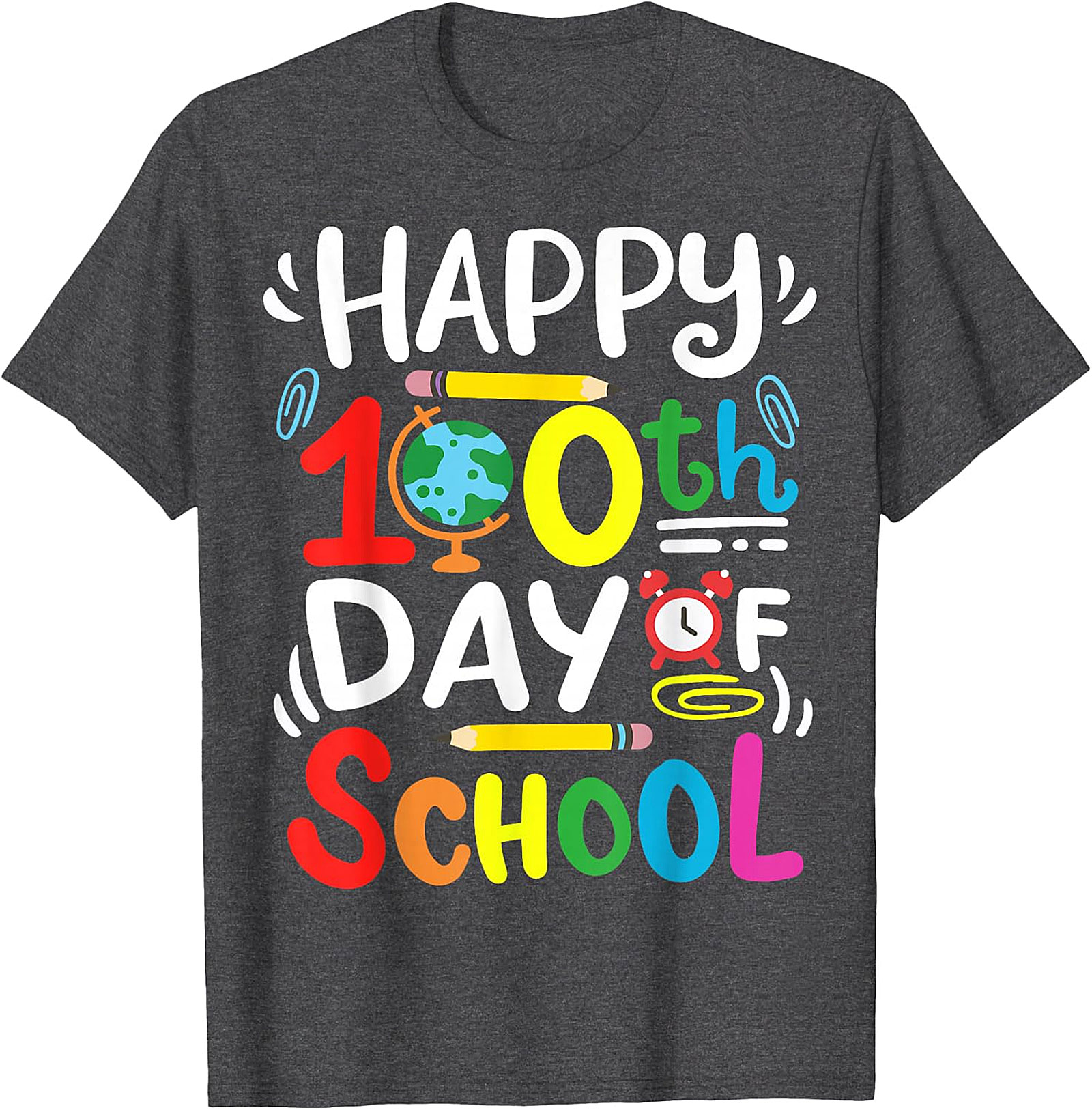 Happy 100th Day of School T-Shirt - Teacher & Student Tee
