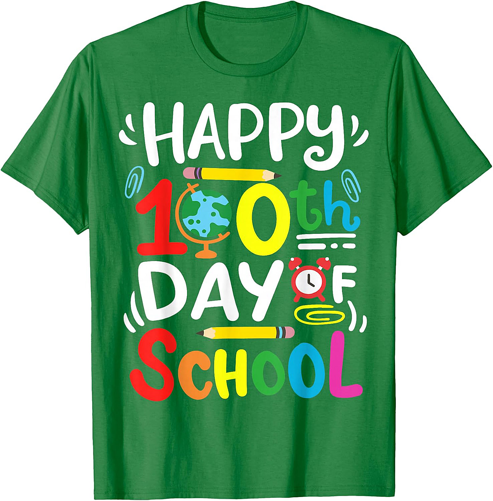 Happy 100th Day of School T-Shirt - Teacher & Student Tee