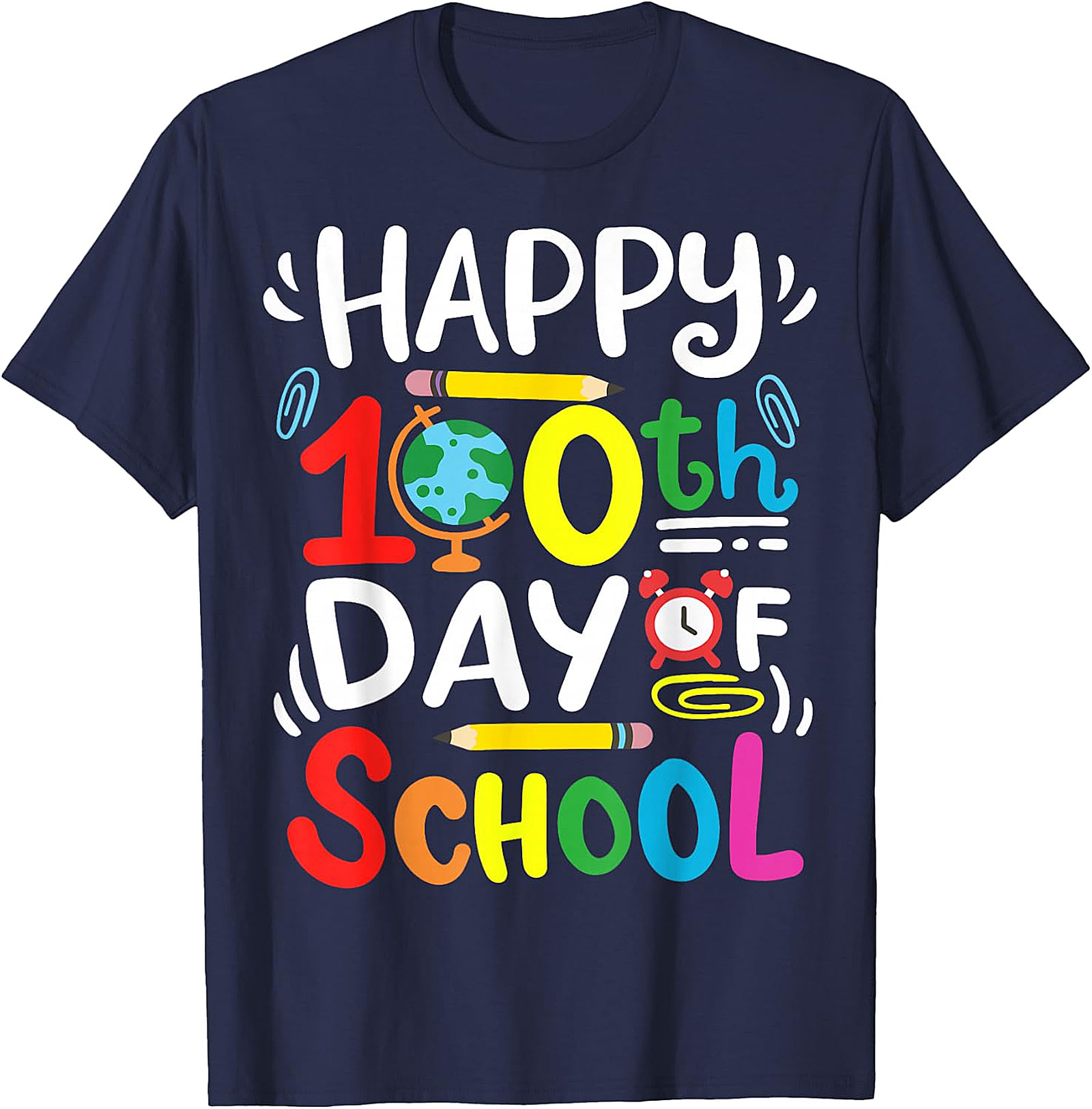 Happy 100th Day of School T-Shirt - Teacher & Student Tee