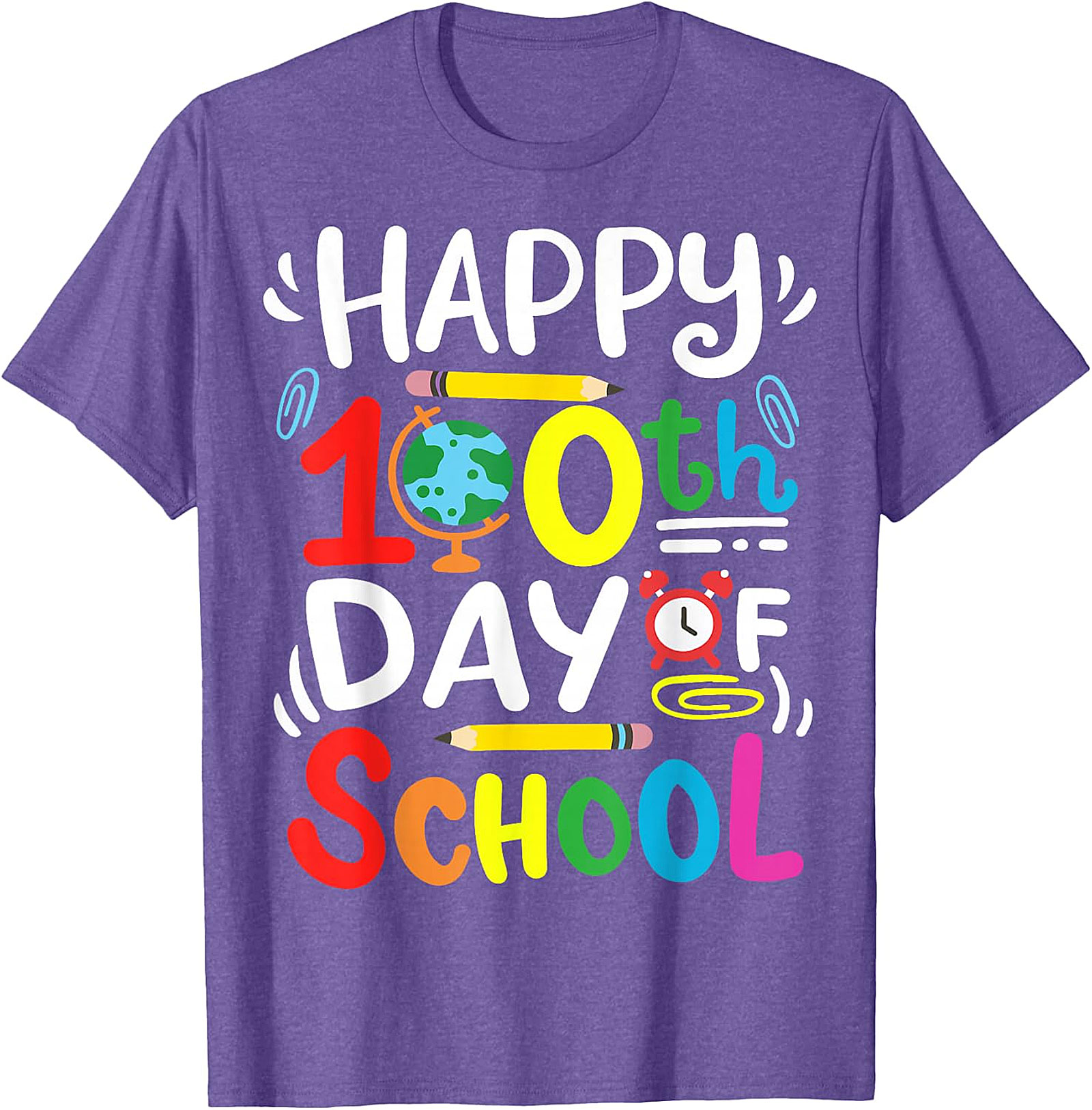 Happy 100th Day of School T-Shirt - Teacher & Student Tee