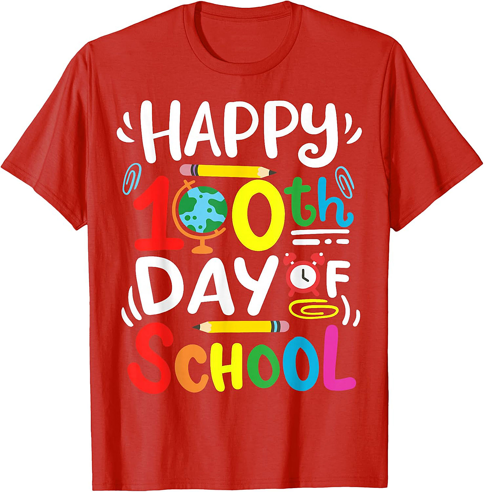 Happy 100th Day of School T-Shirt - Teacher & Student Tee