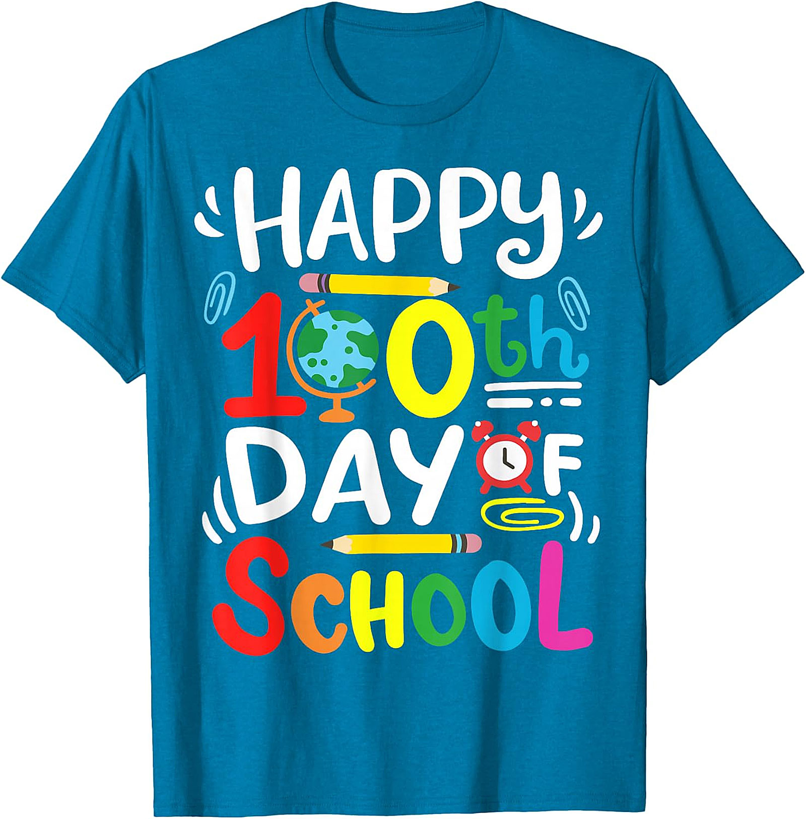 Happy 100th Day of School T-Shirt - Teacher & Student Tee