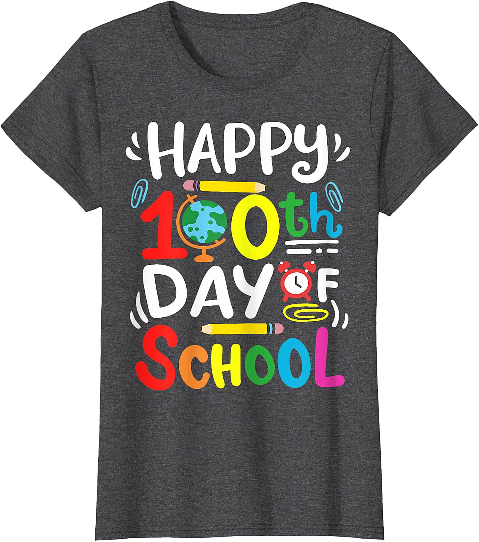 Happy 100th Day of School T-Shirt - Teacher & Student Tee