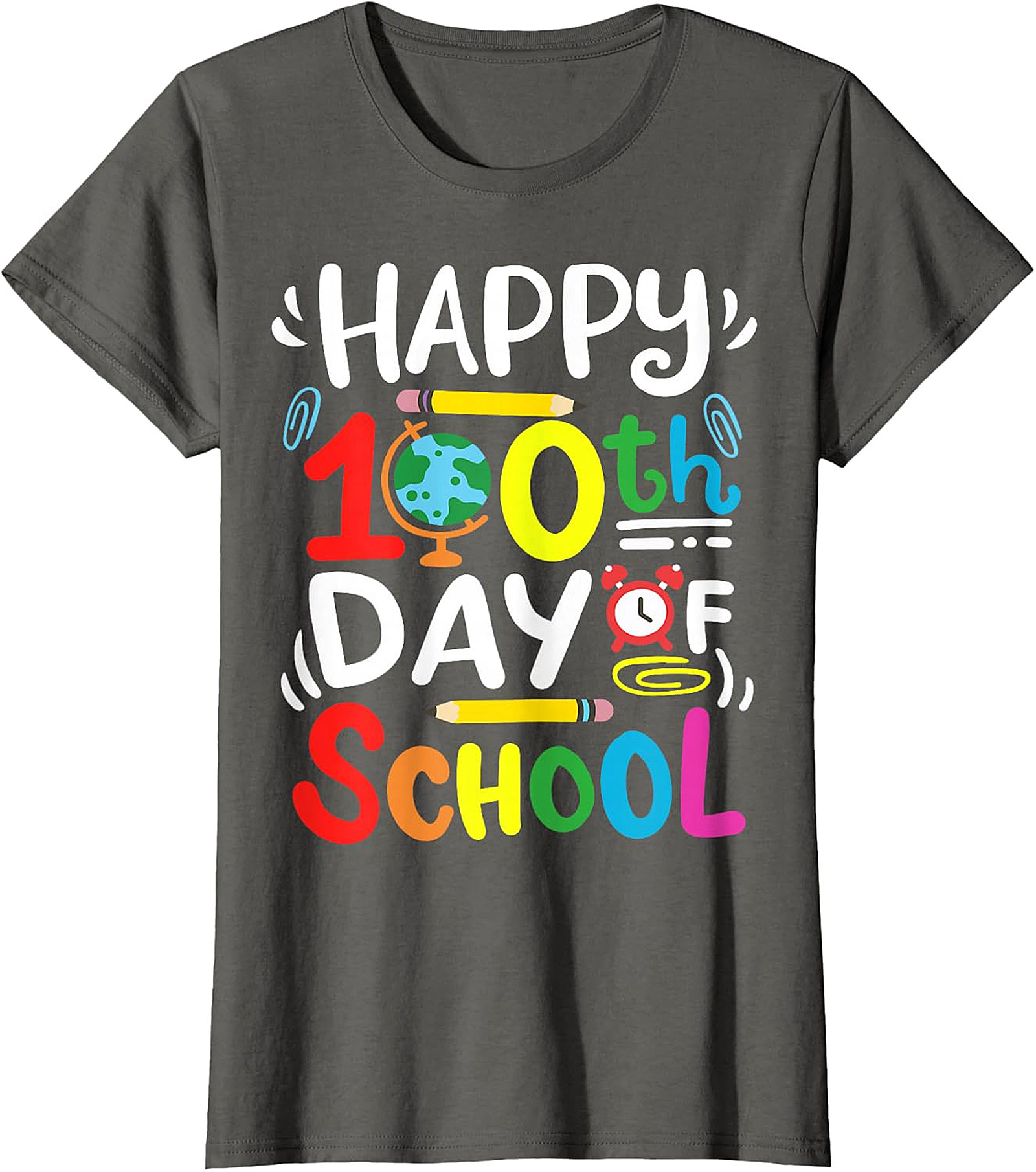 Happy 100th Day of School T-Shirt - Teacher & Student Tee