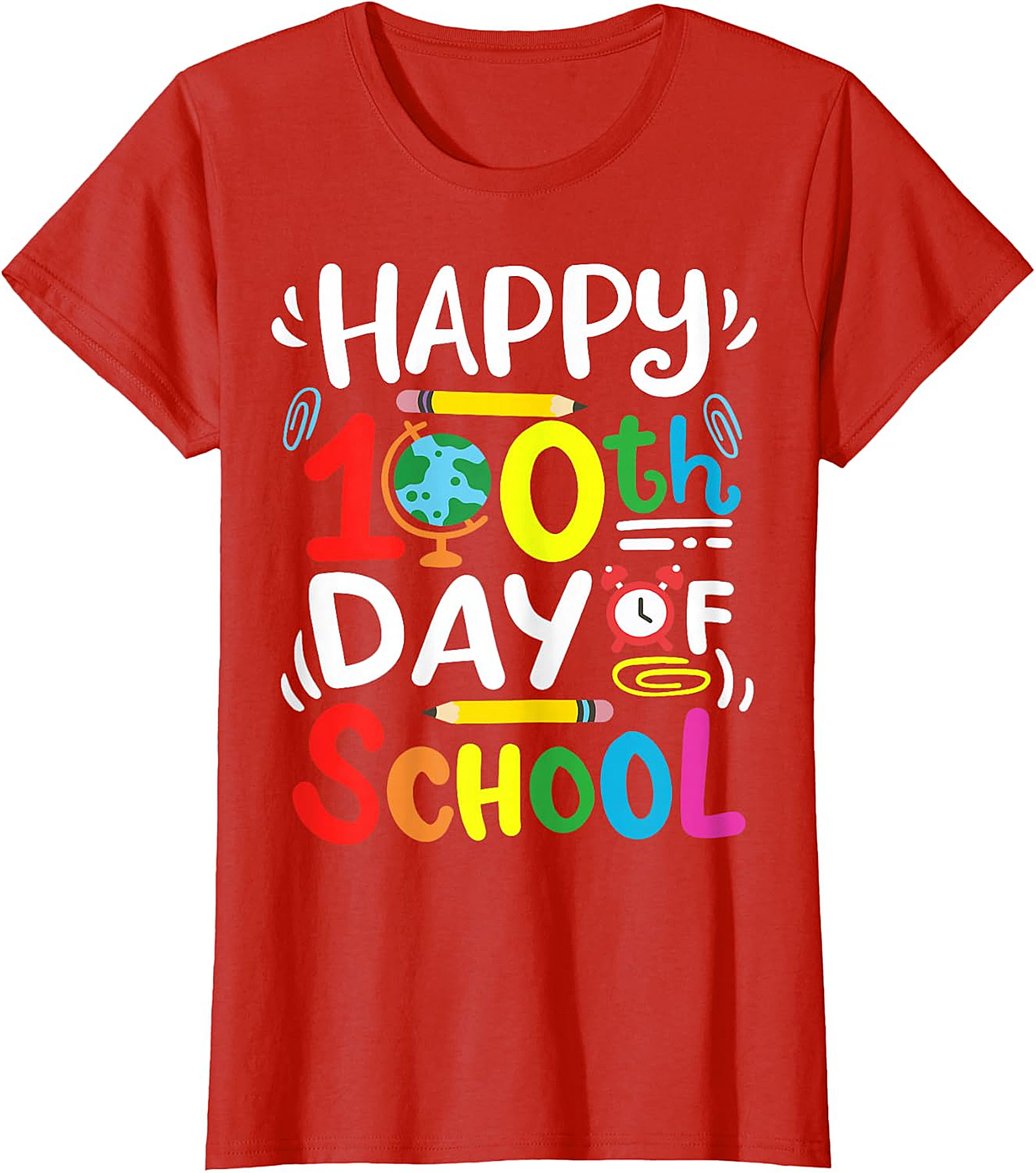 Happy 100th Day of School T-Shirt - Teacher & Student Tee