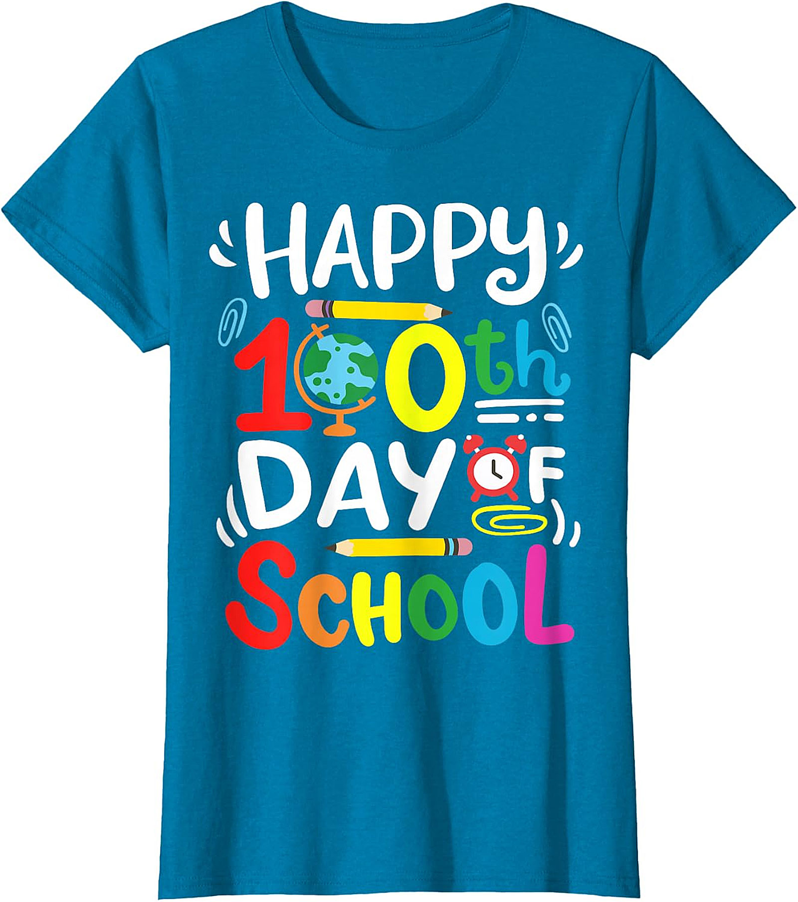Happy 100th Day of School T-Shirt - Teacher & Student Tee