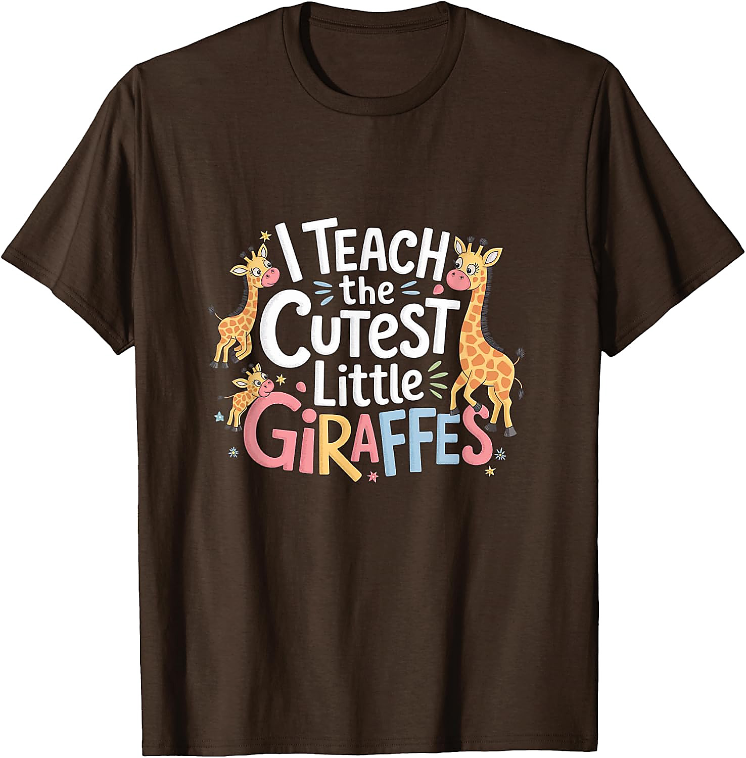 Cute Giraffes Funny Teacher T-Shirt | School Graphic Tee