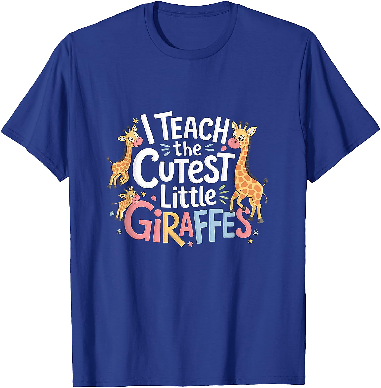 Cute Giraffes Funny Teacher T-Shirt | School Graphic Tee