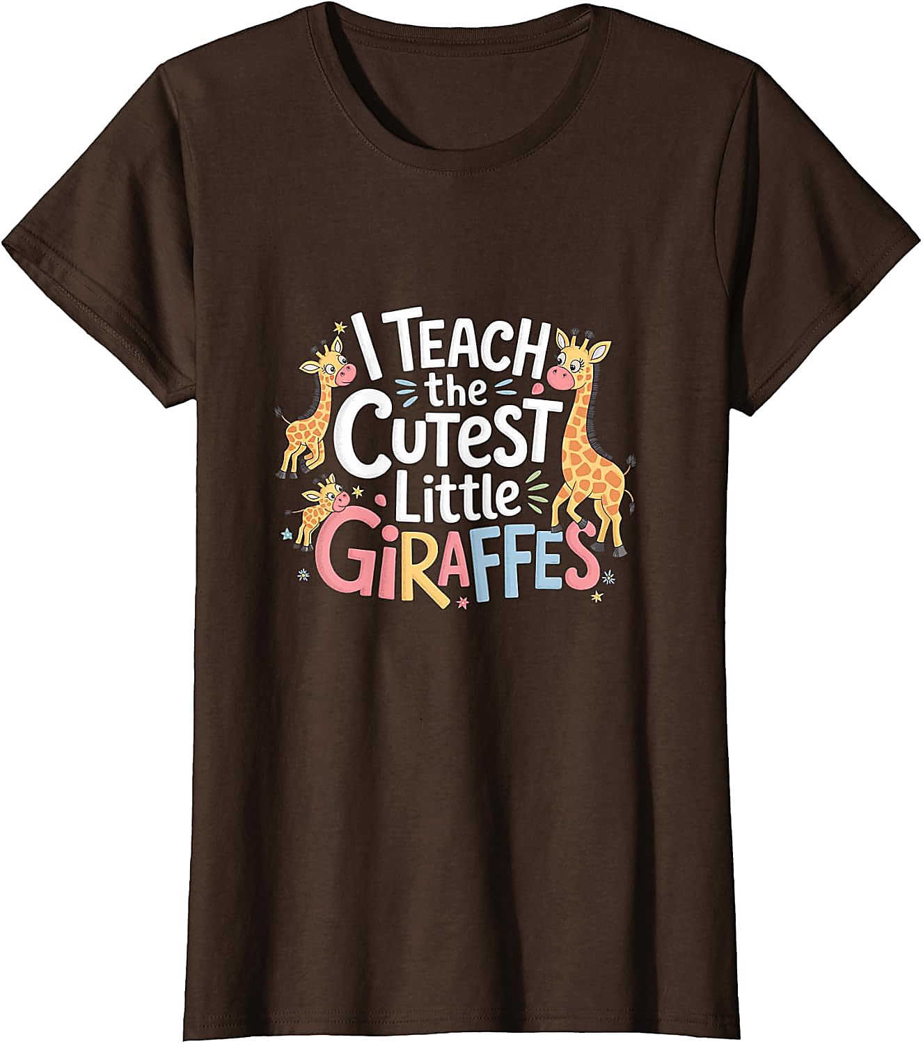 Cute Giraffes Funny Teacher T-Shirt | School Graphic Tee