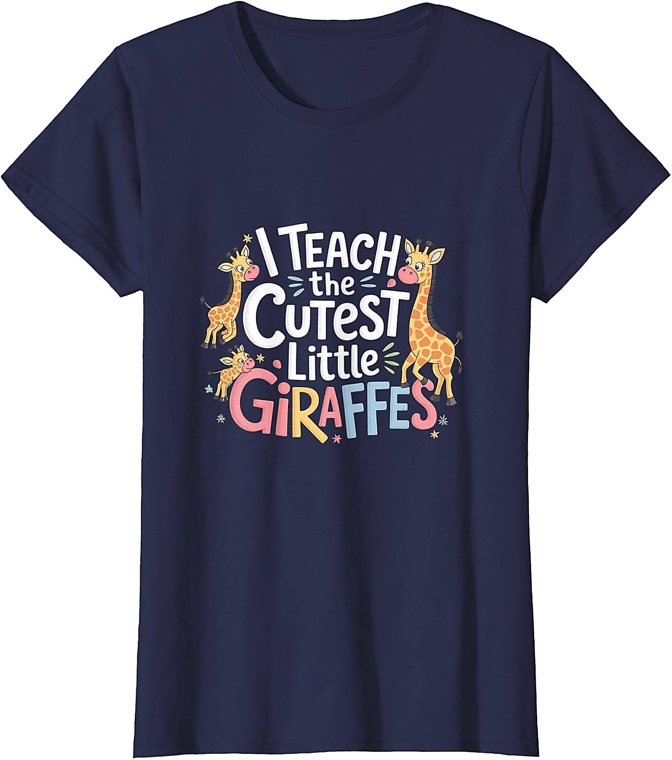 Cute Giraffes Funny Teacher T-Shirt | School Graphic Tee