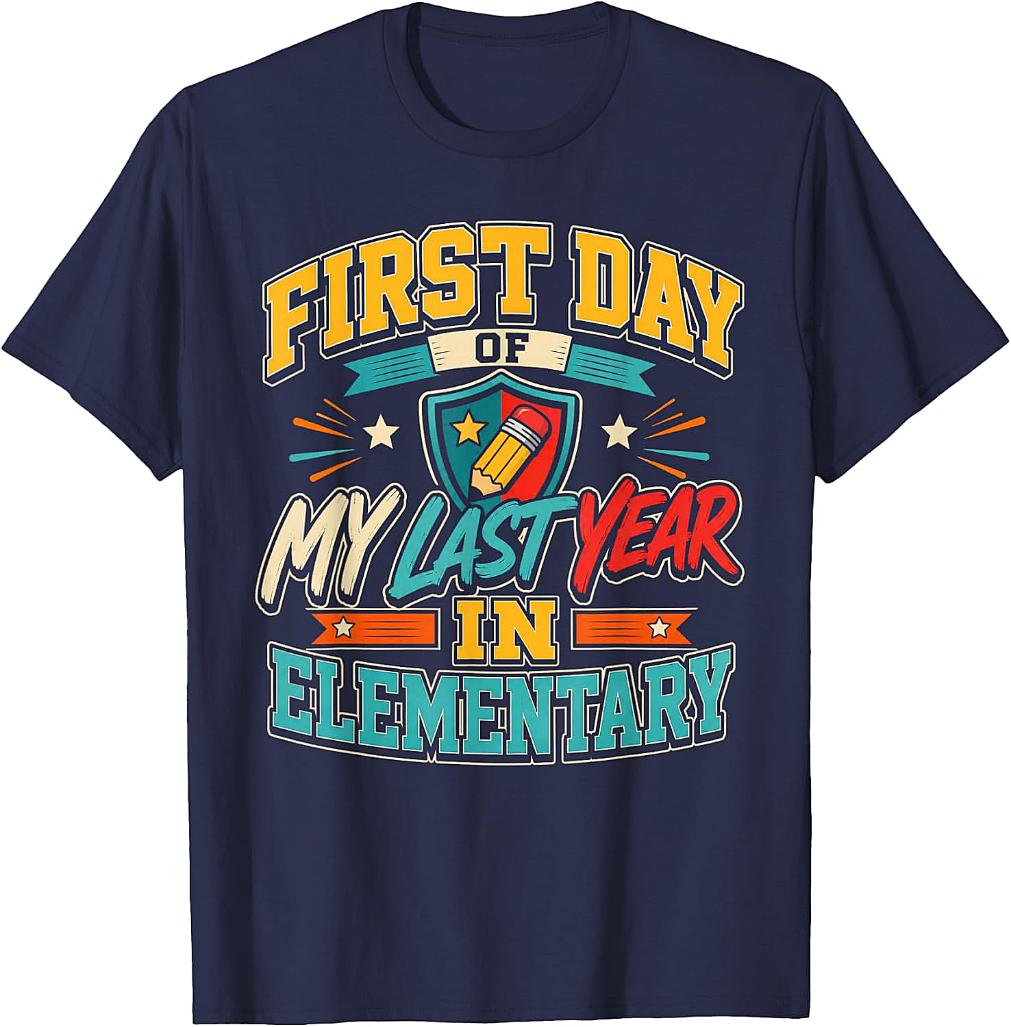  First Day Last Year Elementary T-Shirt Back to School