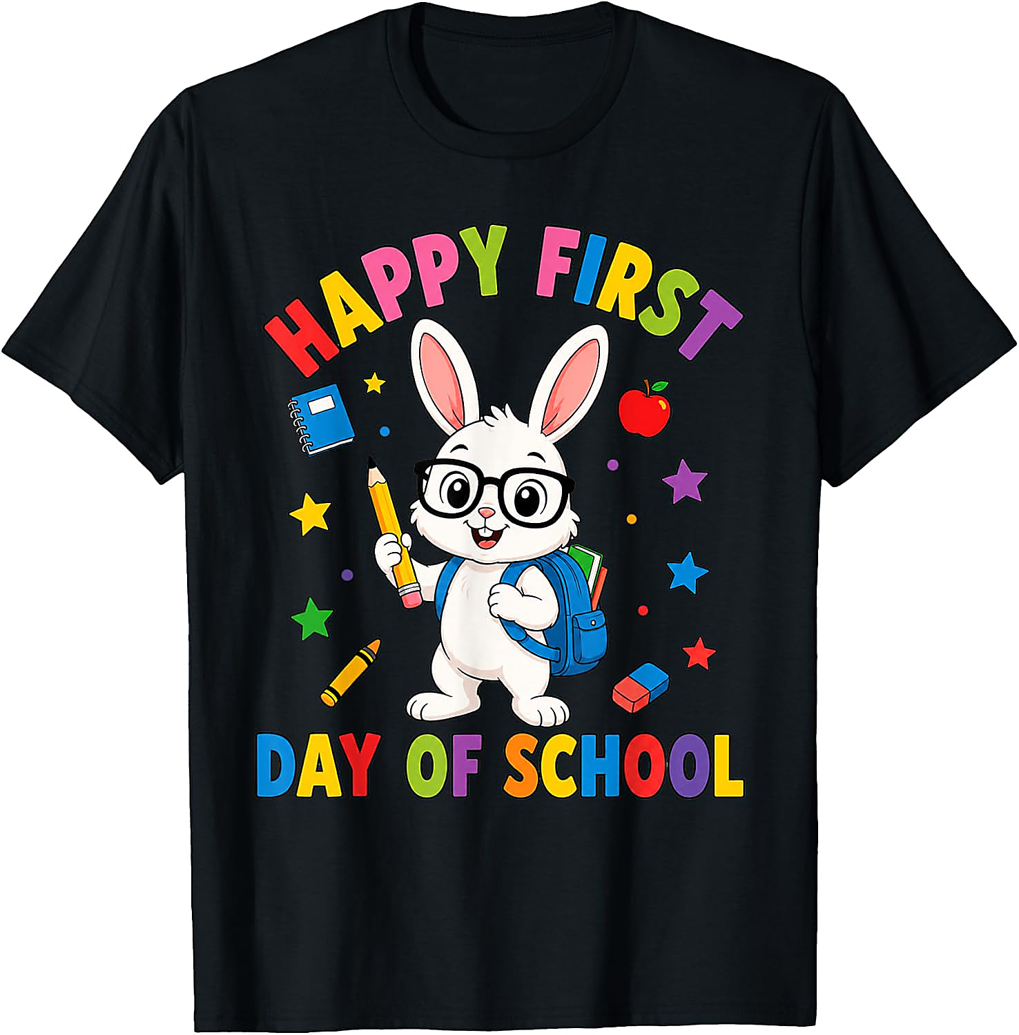 First Day of School Bunny T-Shirt | Cute Rabbit Tee
