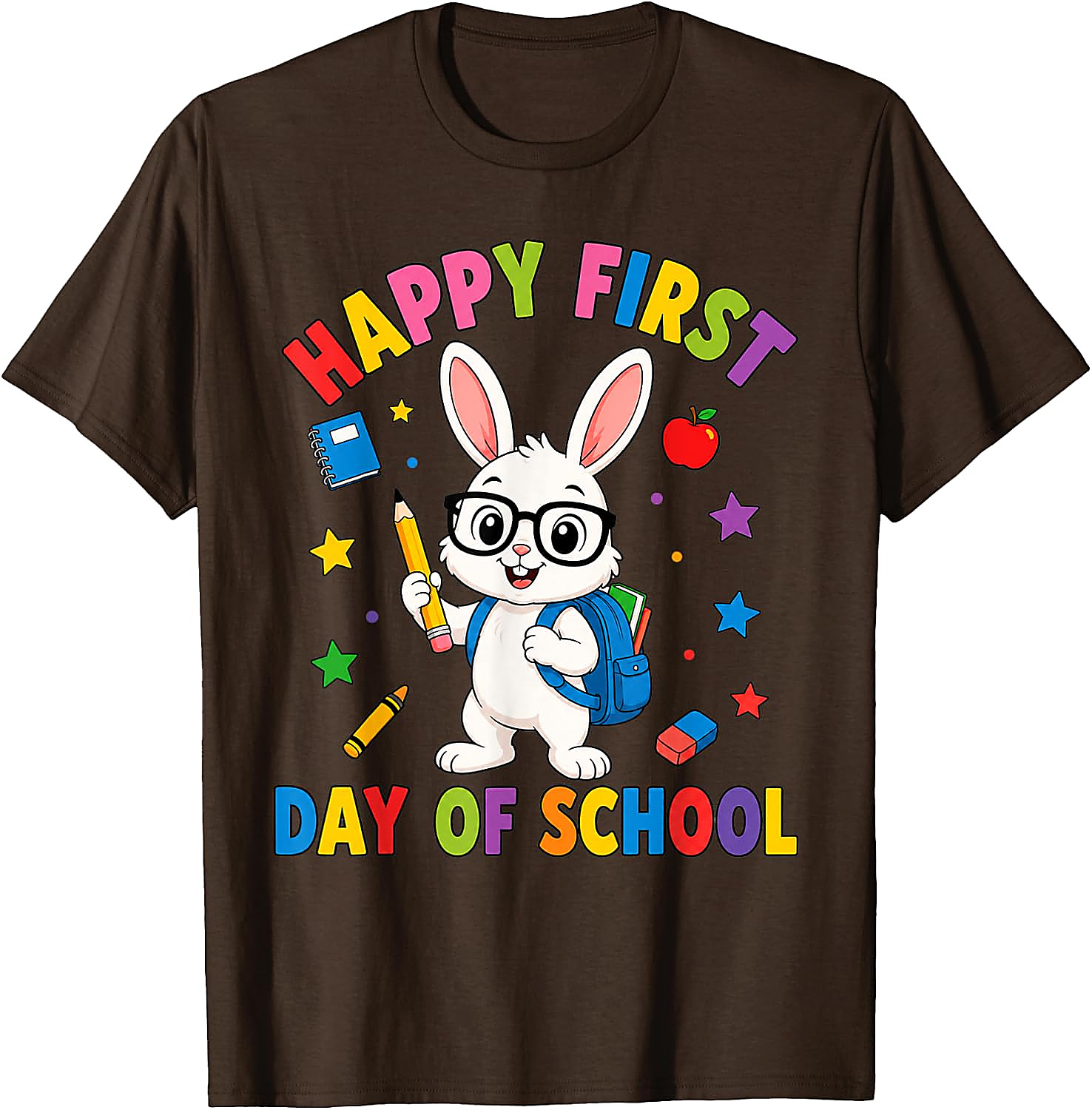 First Day of School Bunny T-Shirt | Cute Rabbit Tee