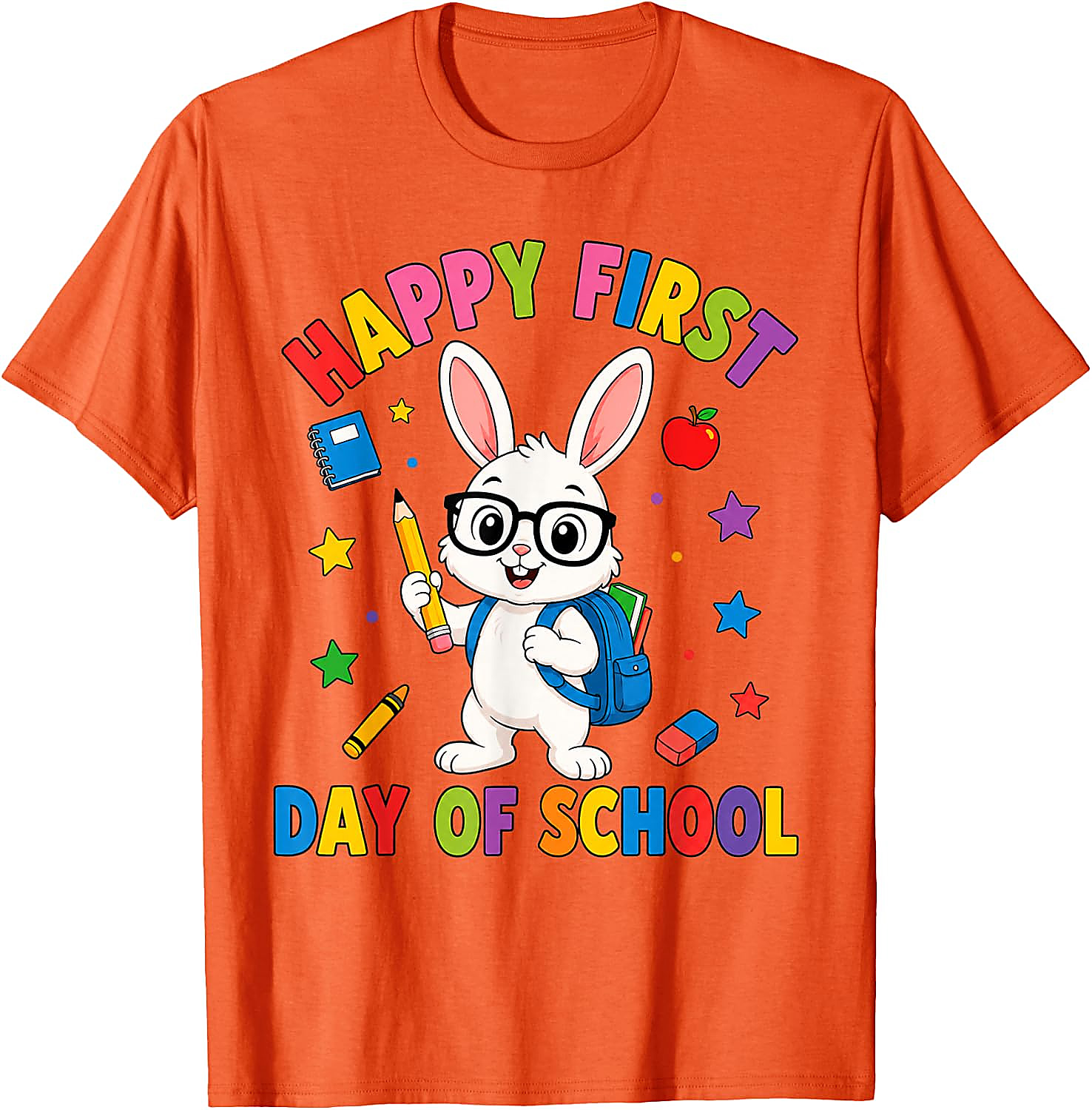 First Day of School Bunny T-Shirt | Cute Rabbit Tee