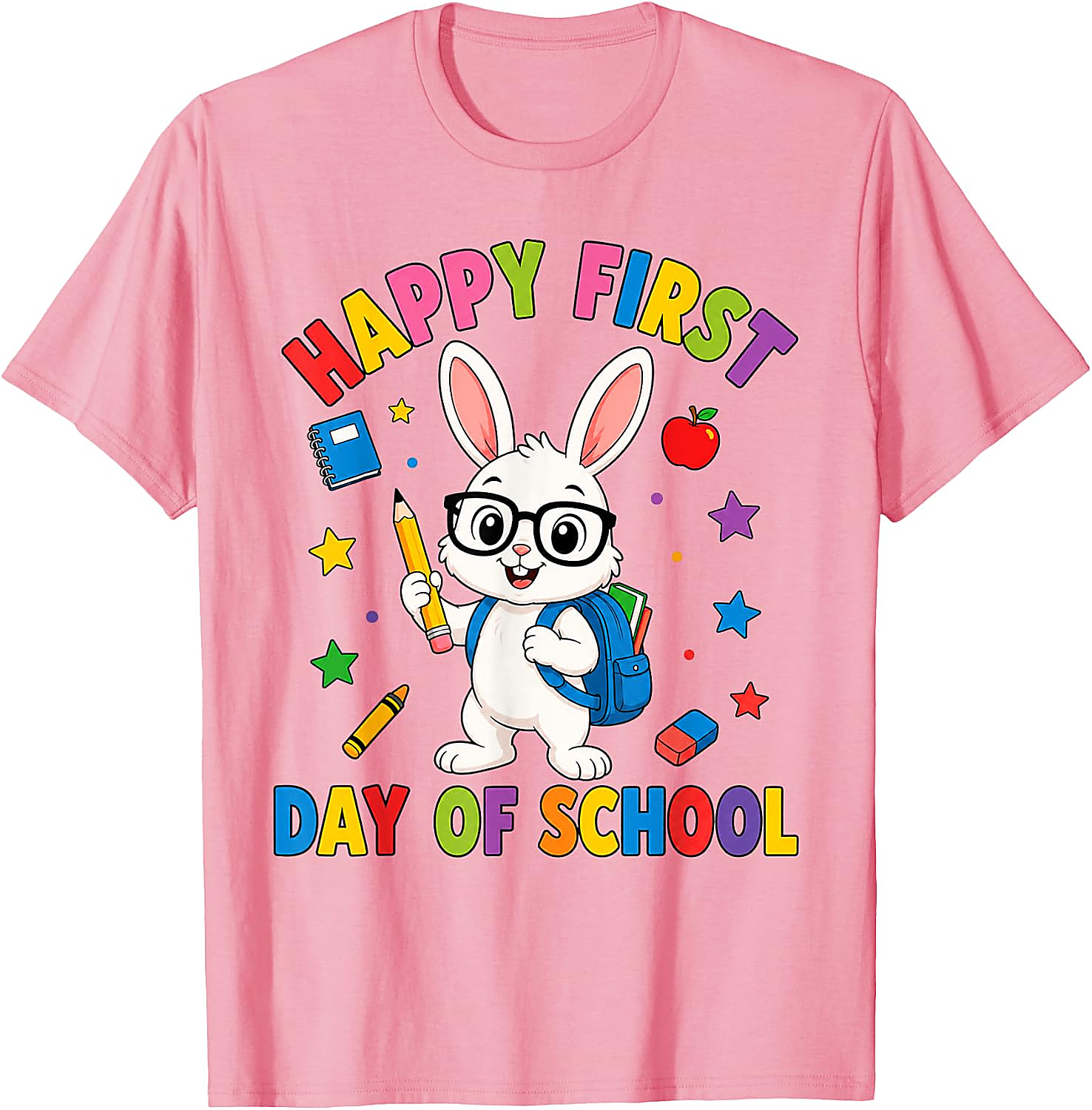 First Day of School Bunny T-Shirt | Cute Rabbit Tee