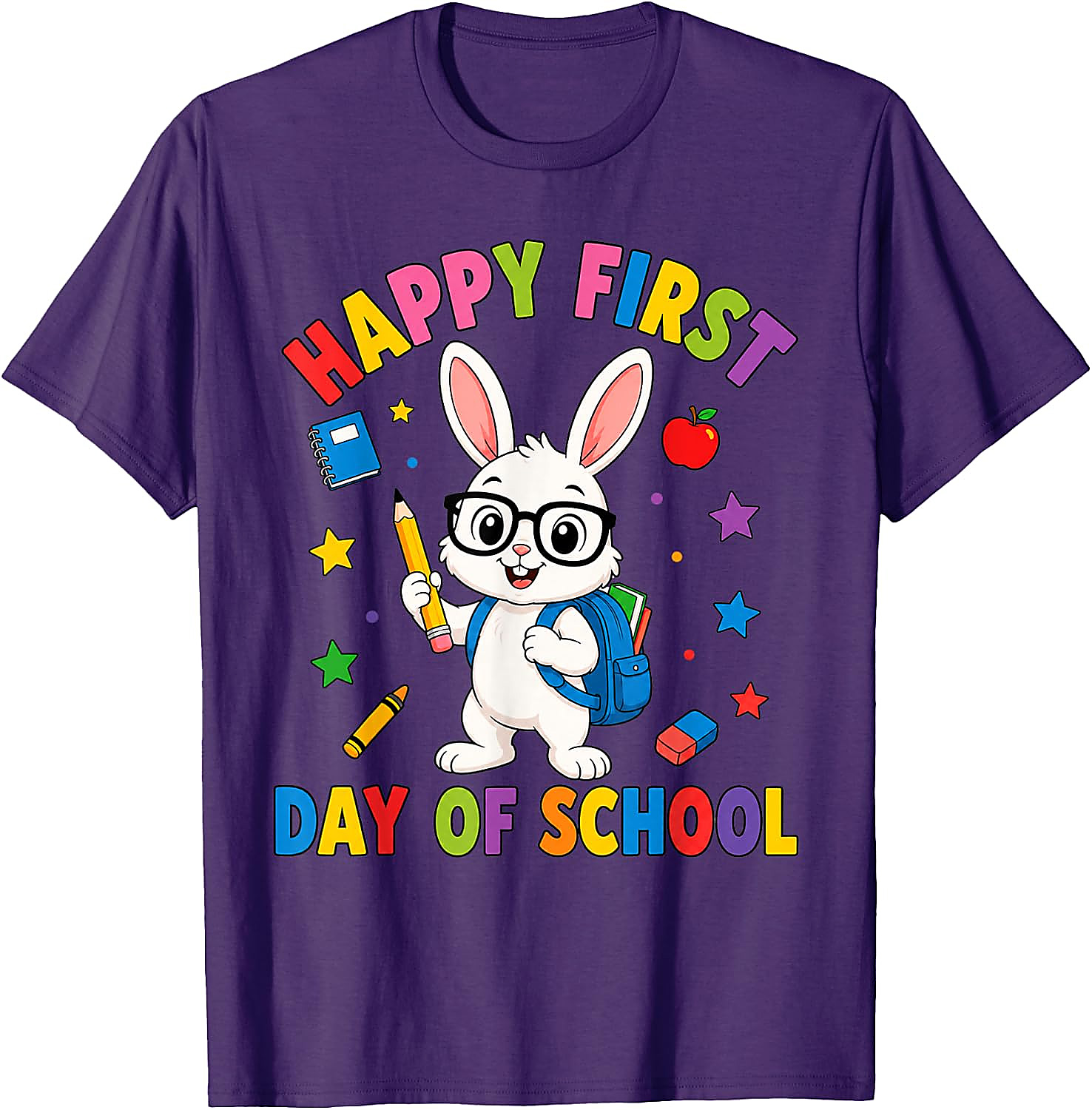 First Day of School Bunny T-Shirt | Cute Rabbit Tee