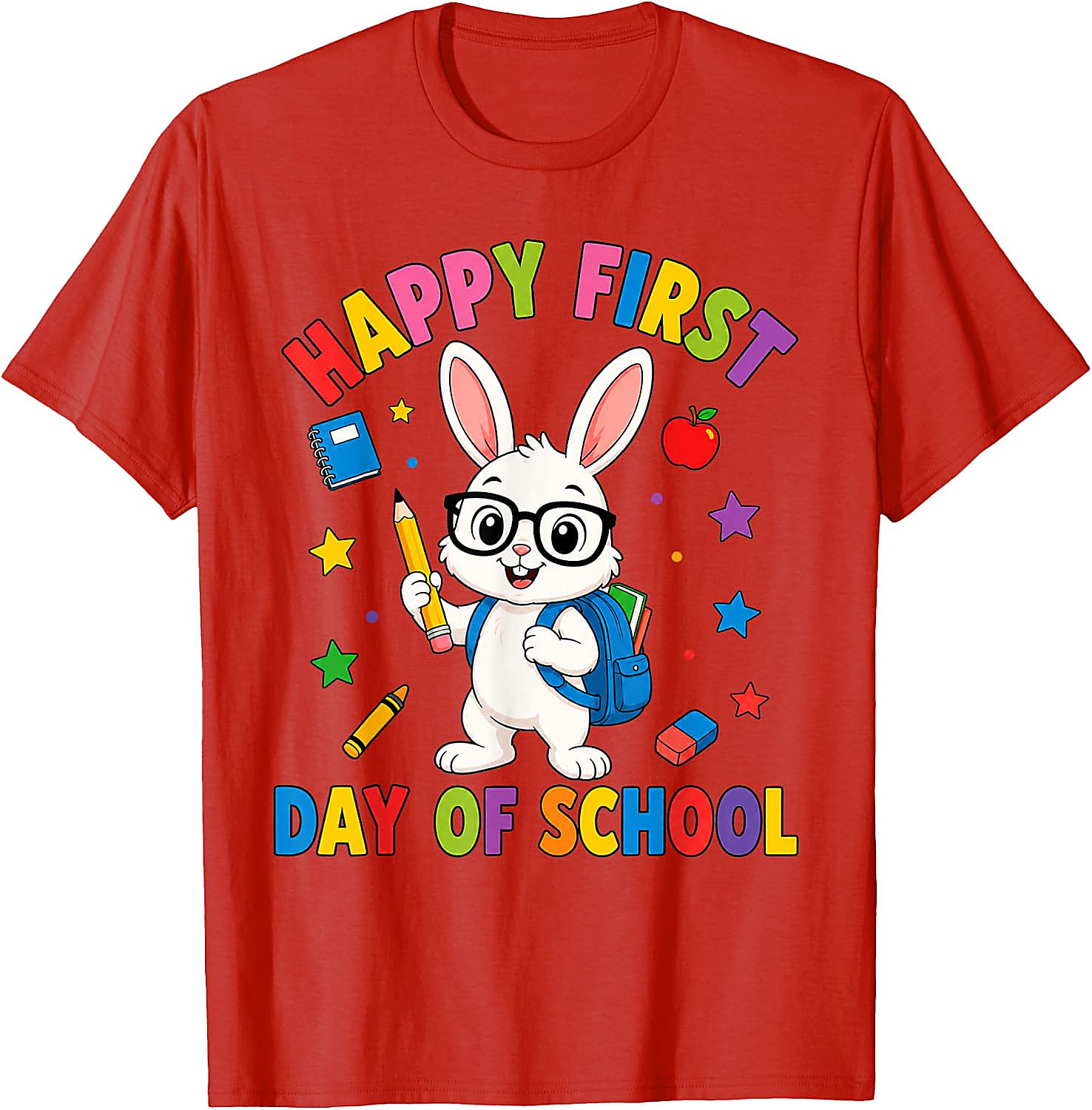 First Day of School Bunny T-Shirt | Cute Rabbit Tee