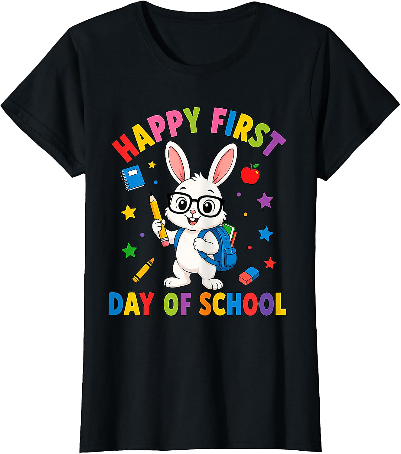 First Day of School Bunny T-Shirt | Cute Rabbit Tee