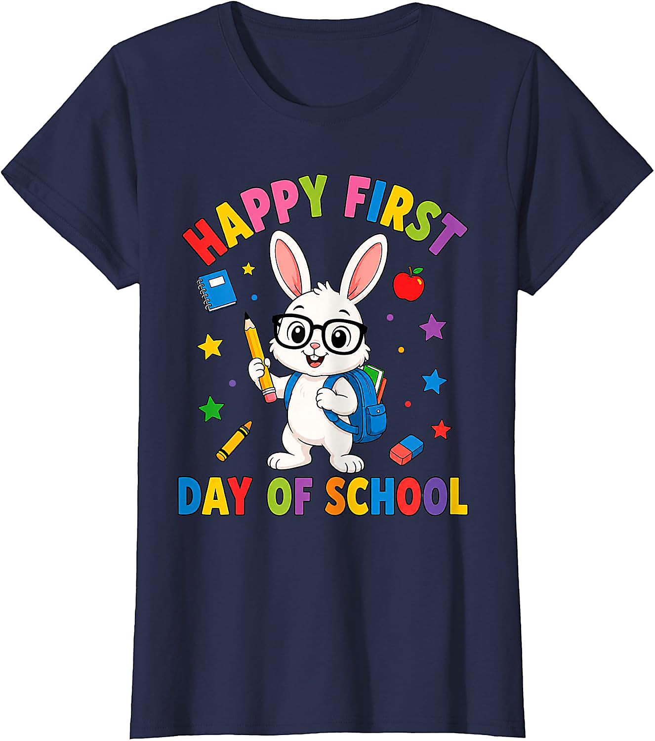First Day of School Bunny T-Shirt | Cute Rabbit Tee