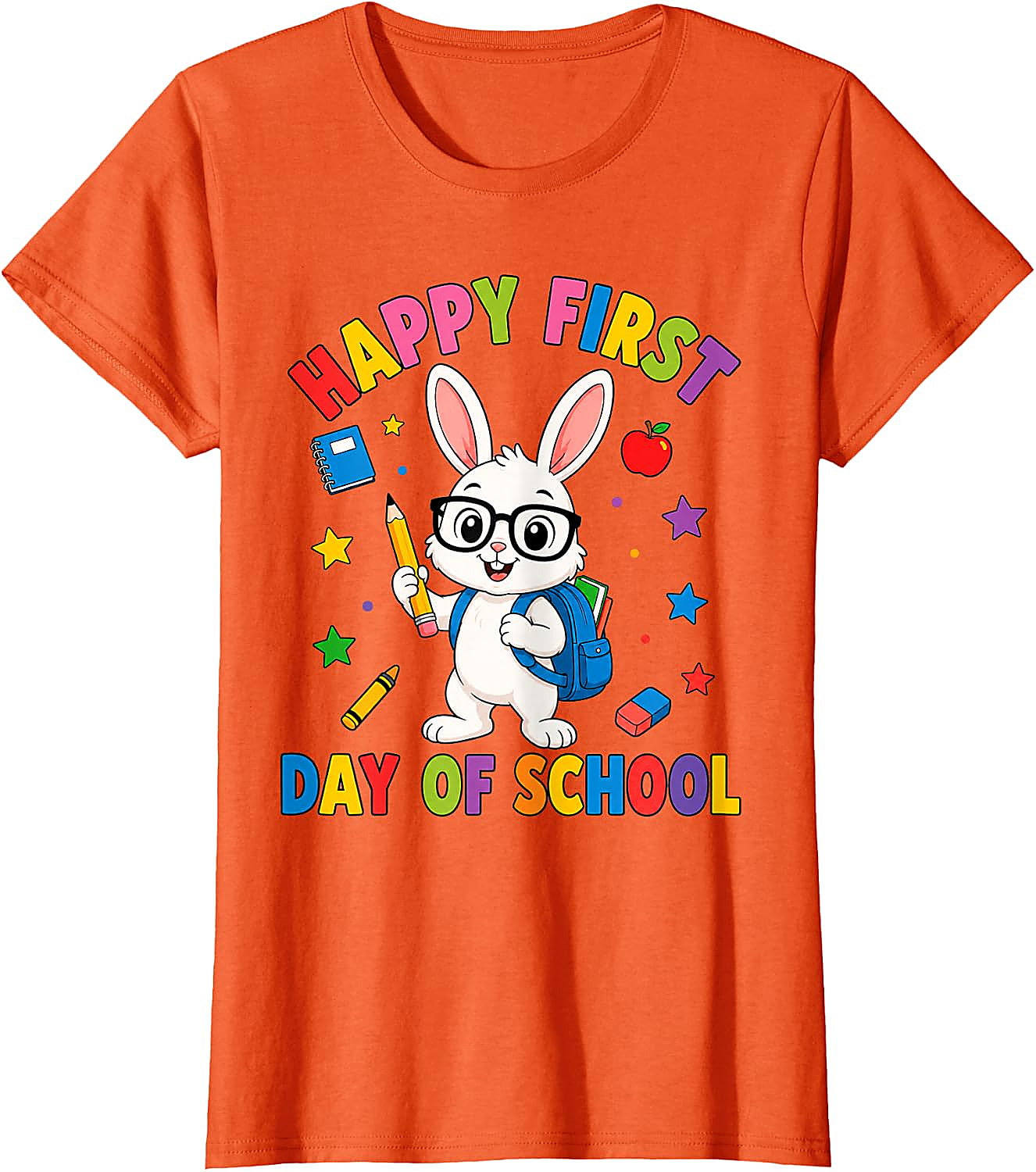 First Day of School Bunny T-Shirt | Cute Rabbit Tee