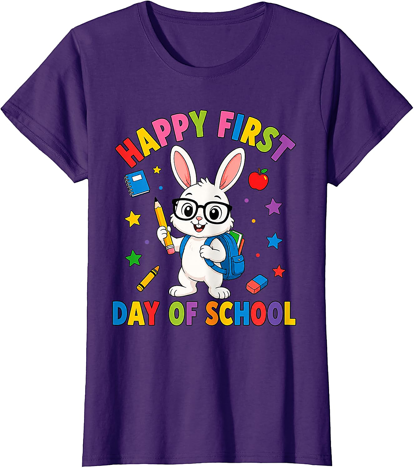 First Day of School Bunny T-Shirt | Cute Rabbit Tee