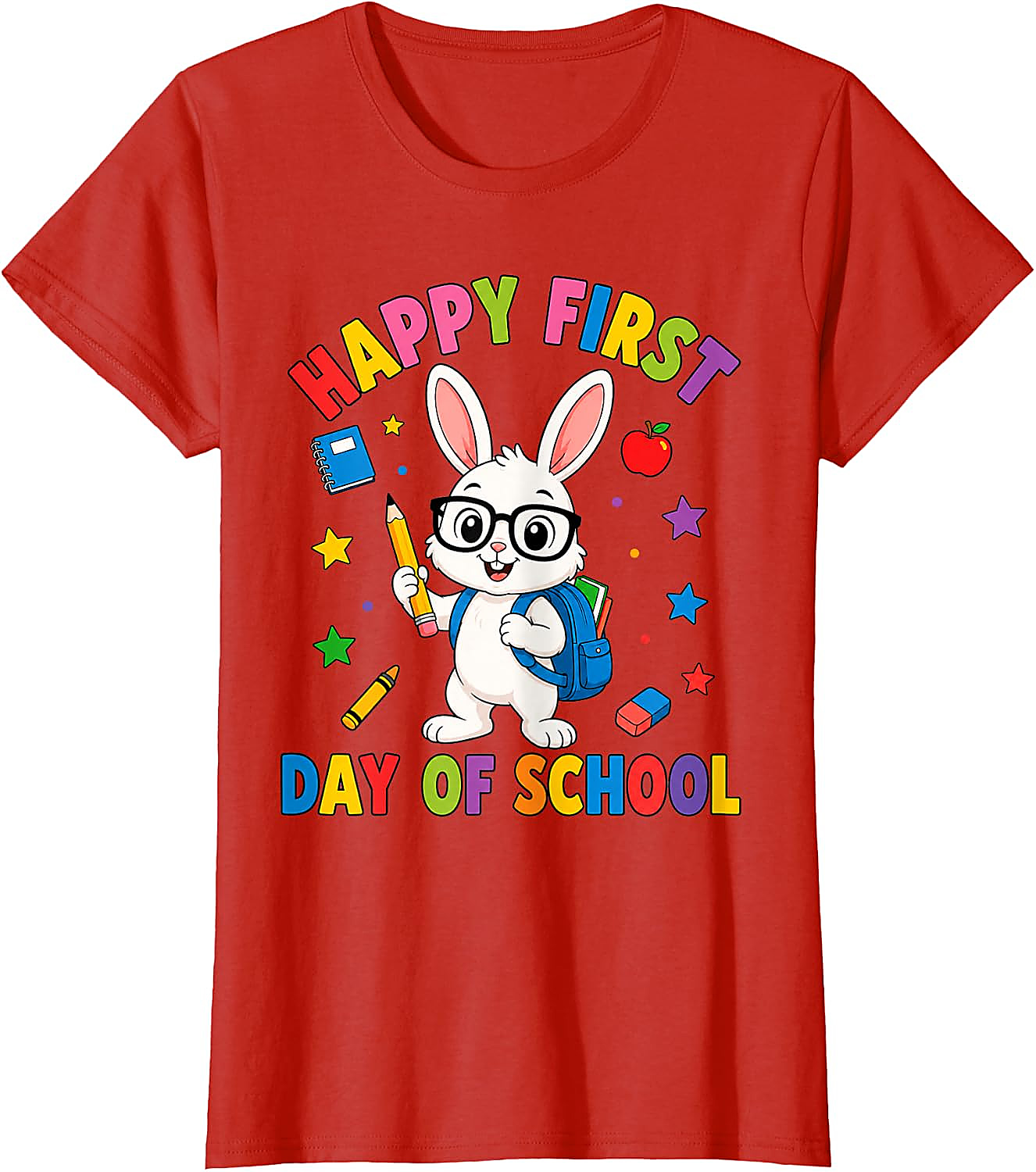 First Day of School Bunny T-Shirt | Cute Rabbit Tee