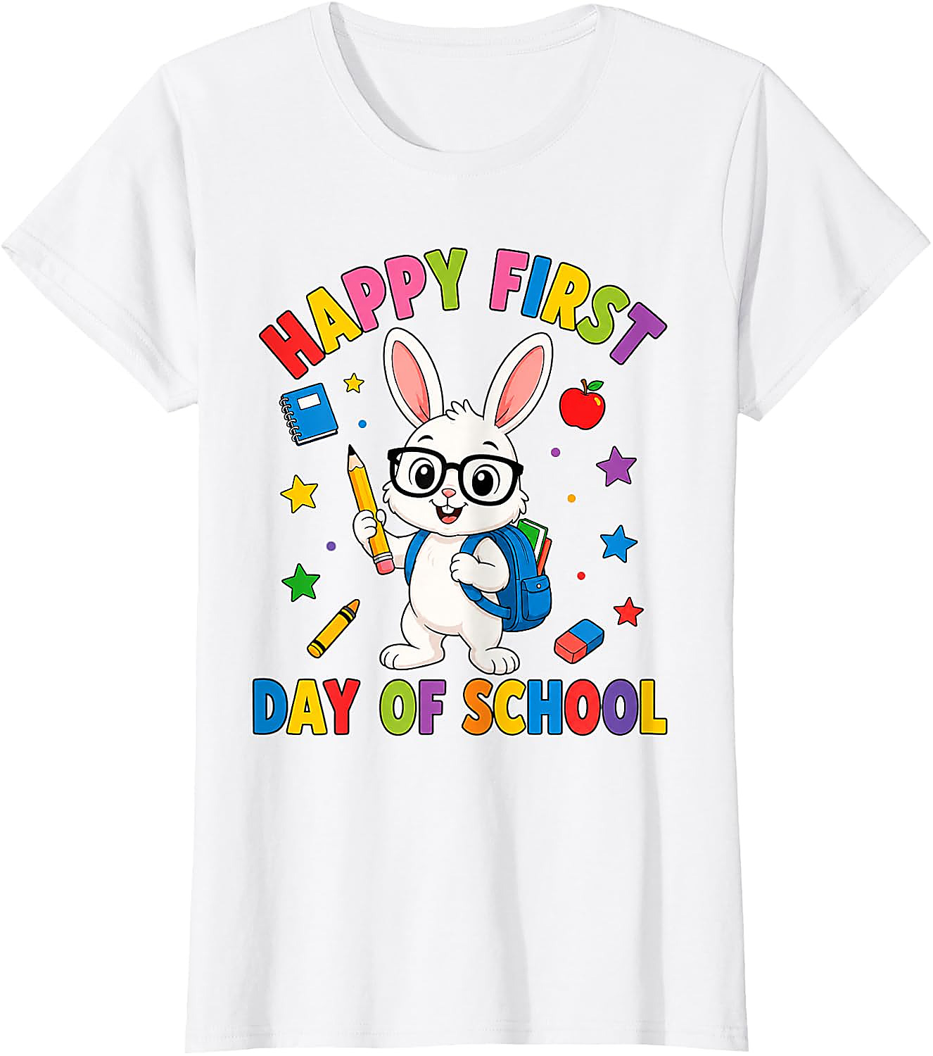 First Day of School Bunny T-Shirt | Cute Rabbit Tee