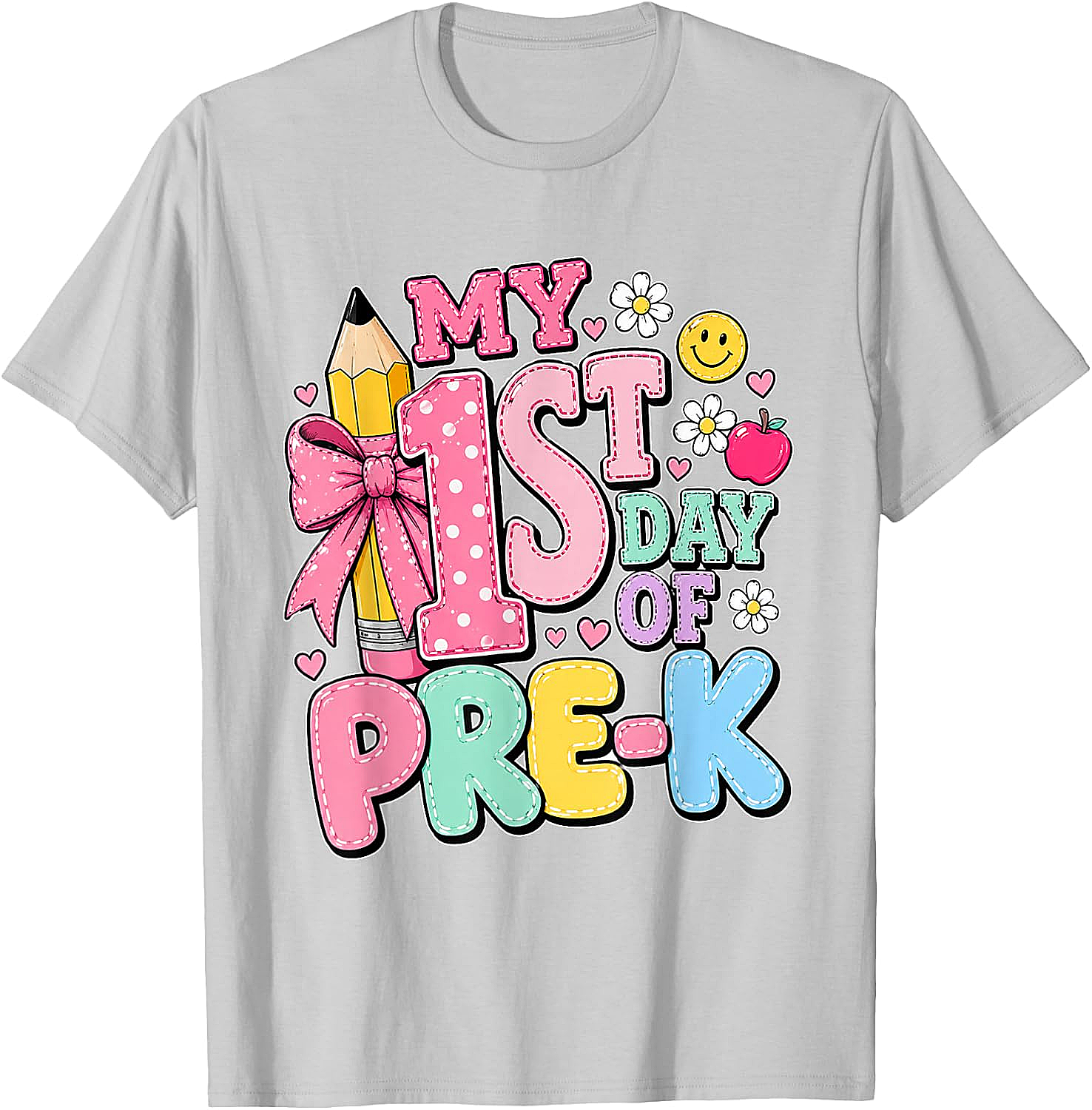 My 1st Day of Pre-K T-Shirt Back to School Girls Tee