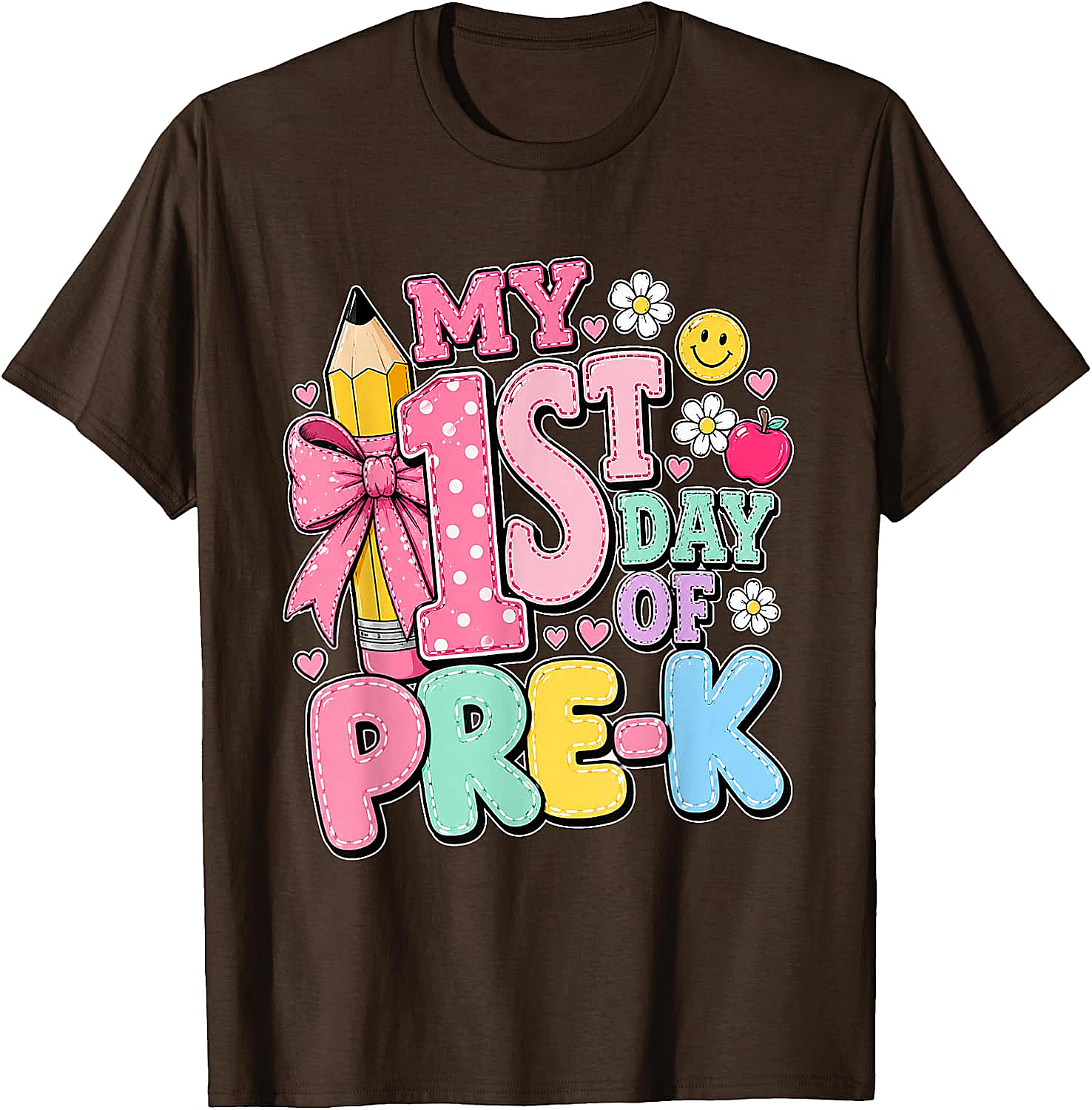 My 1st Day of Pre-K T-Shirt Back to School Girls Tee
