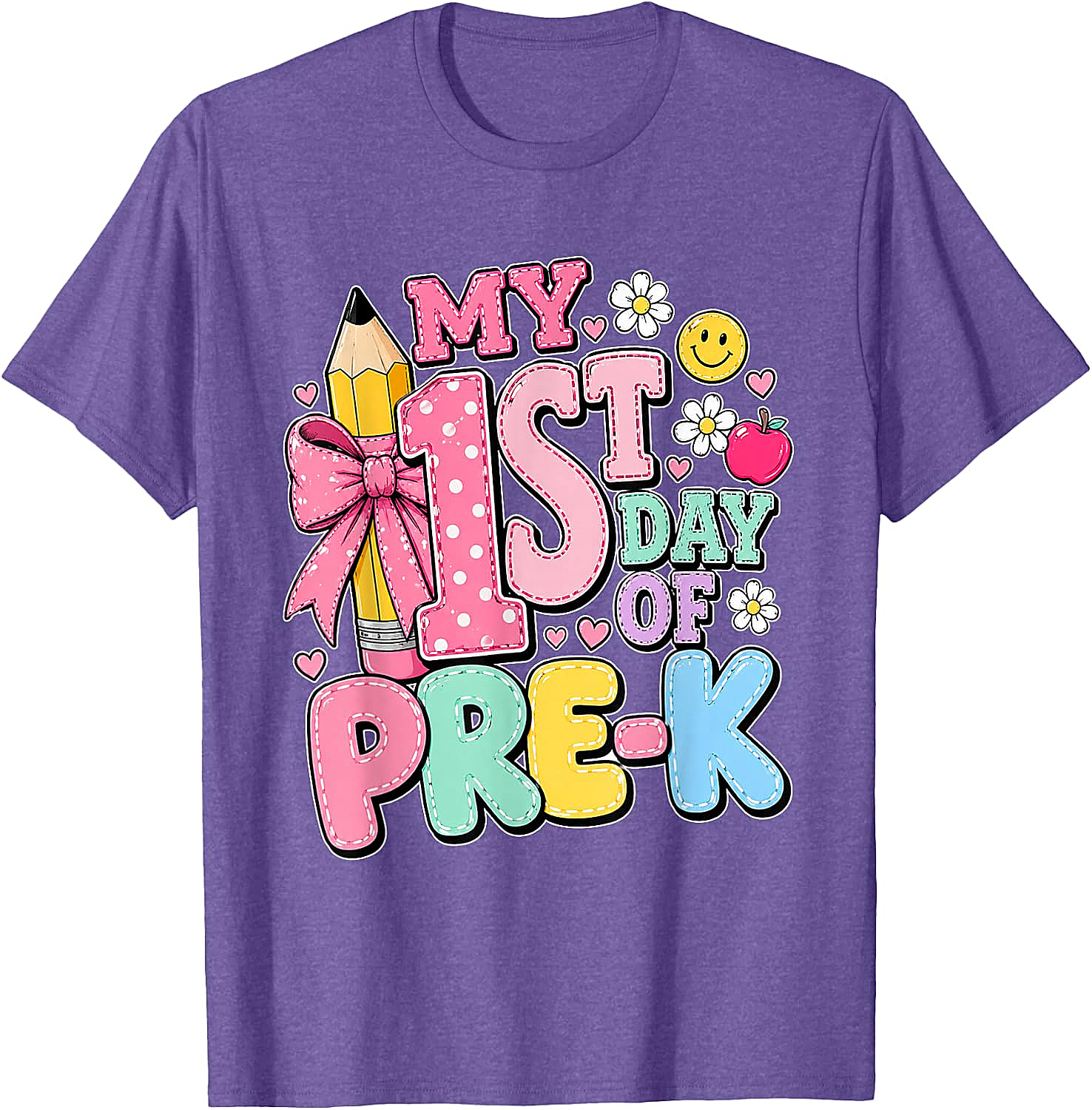 My 1st Day of Pre-K T-Shirt Back to School Girls Tee