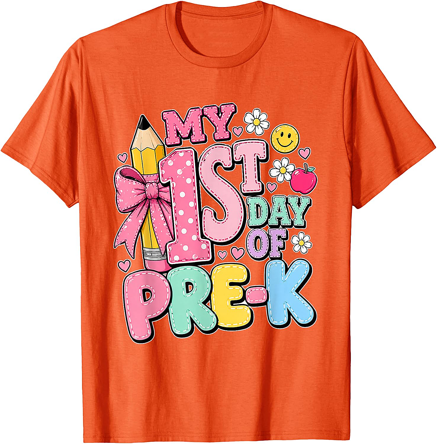 My 1st Day of Pre-K T-Shirt Back to School Girls Tee