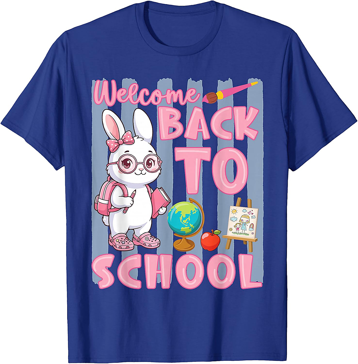 Back to School Bunny Shirt for Girls | Cute First Day Tee