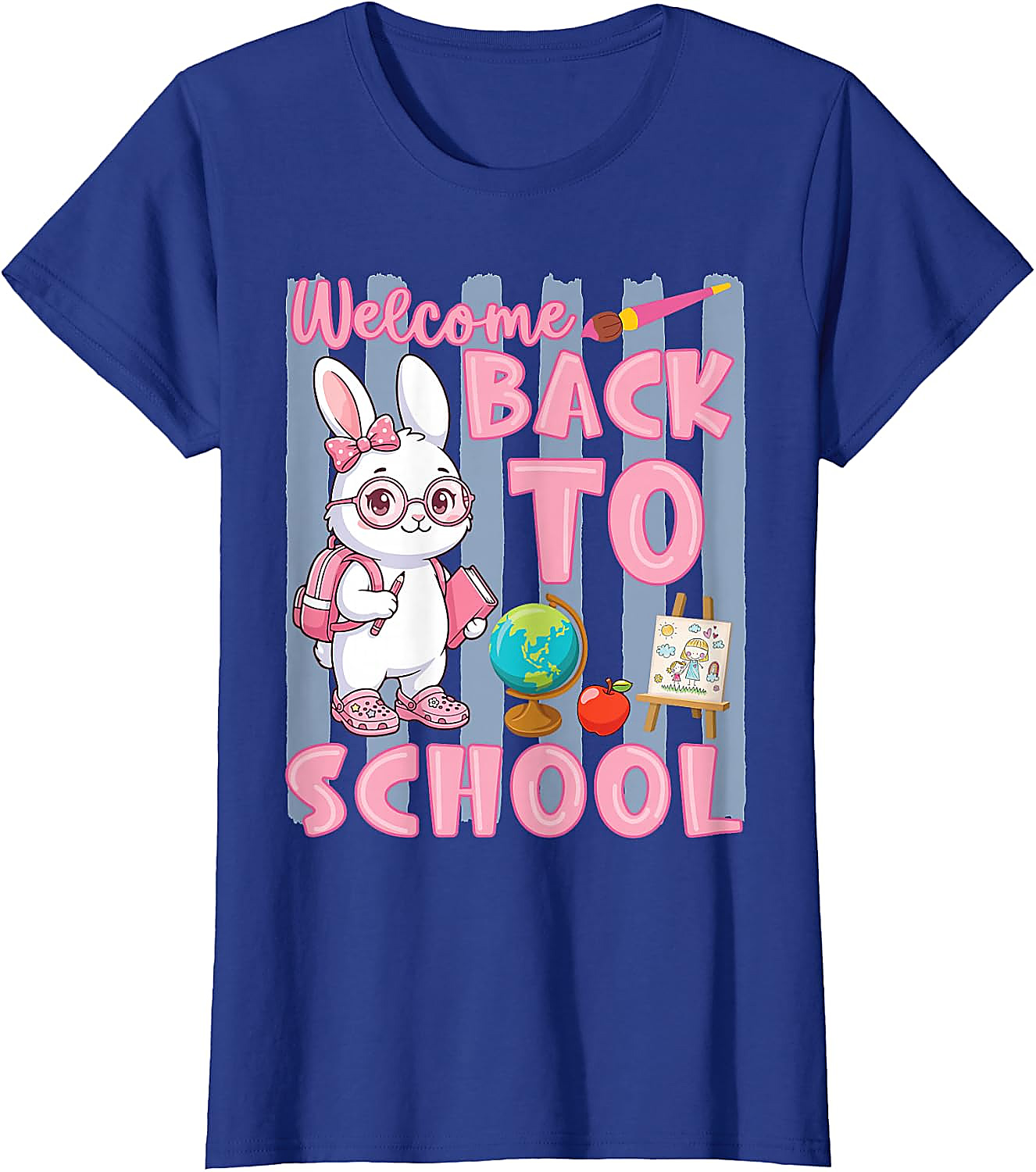 Back to School Bunny Shirt for Girls | Cute First Day Tee
